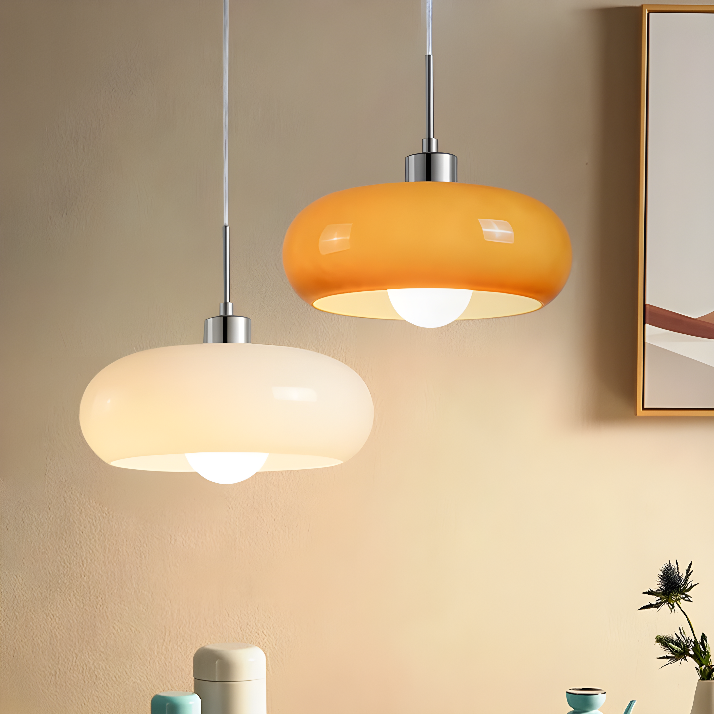Scandinavische Retro LED Hanglamp van Glas – GlassGlow