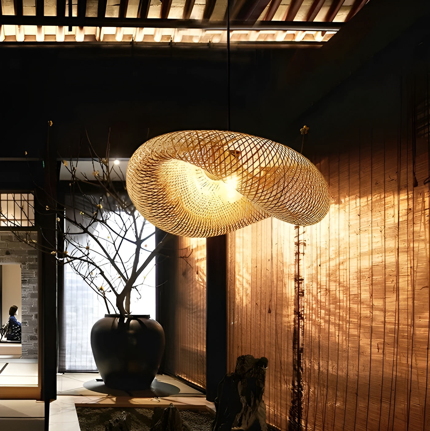 Stijlvolle Rotan Hanglamp – BambooBliss Licht voor Elke Ruimte