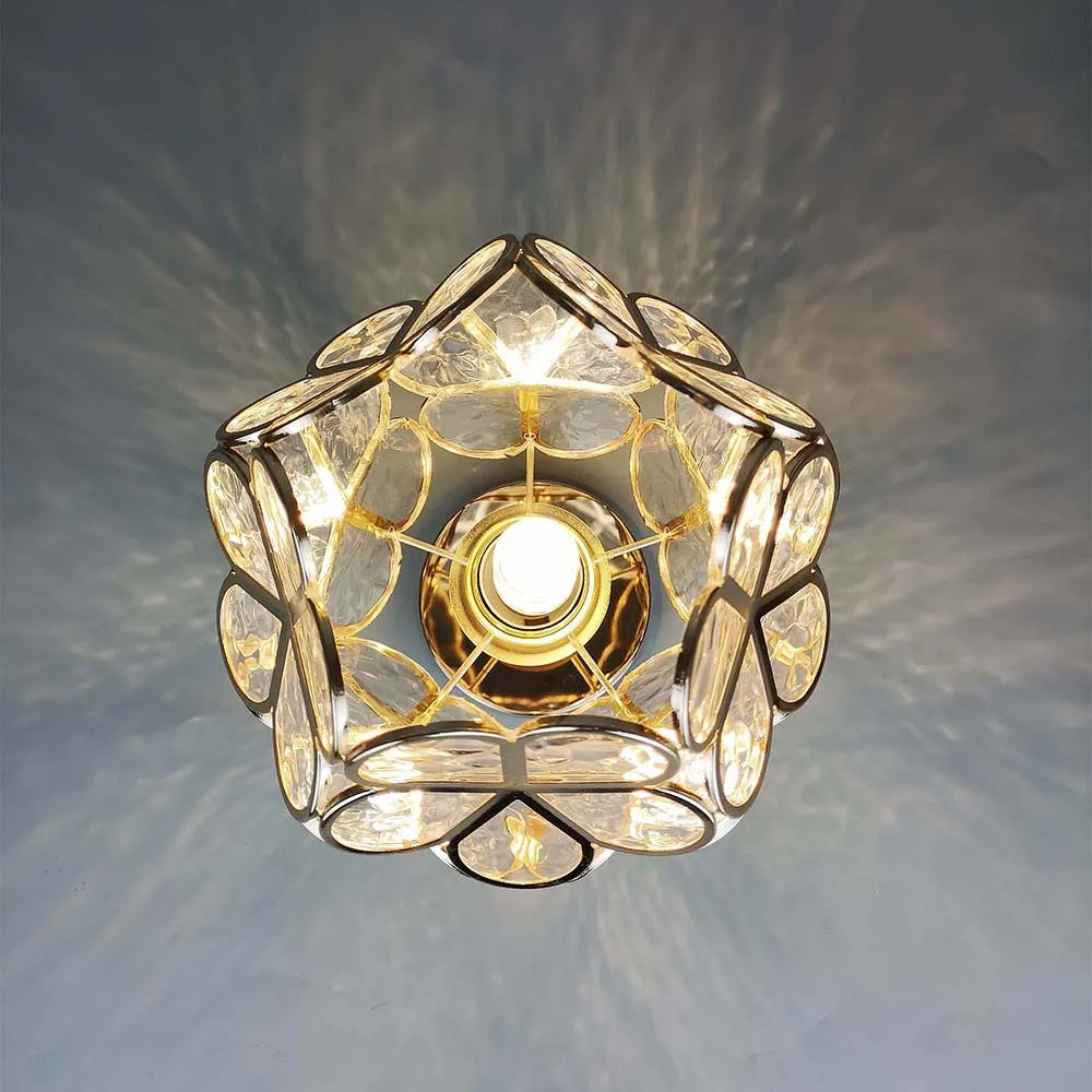 Elegante Kristallen Plafondlamp - Modern Bloemdesign voor Elke Ruimte