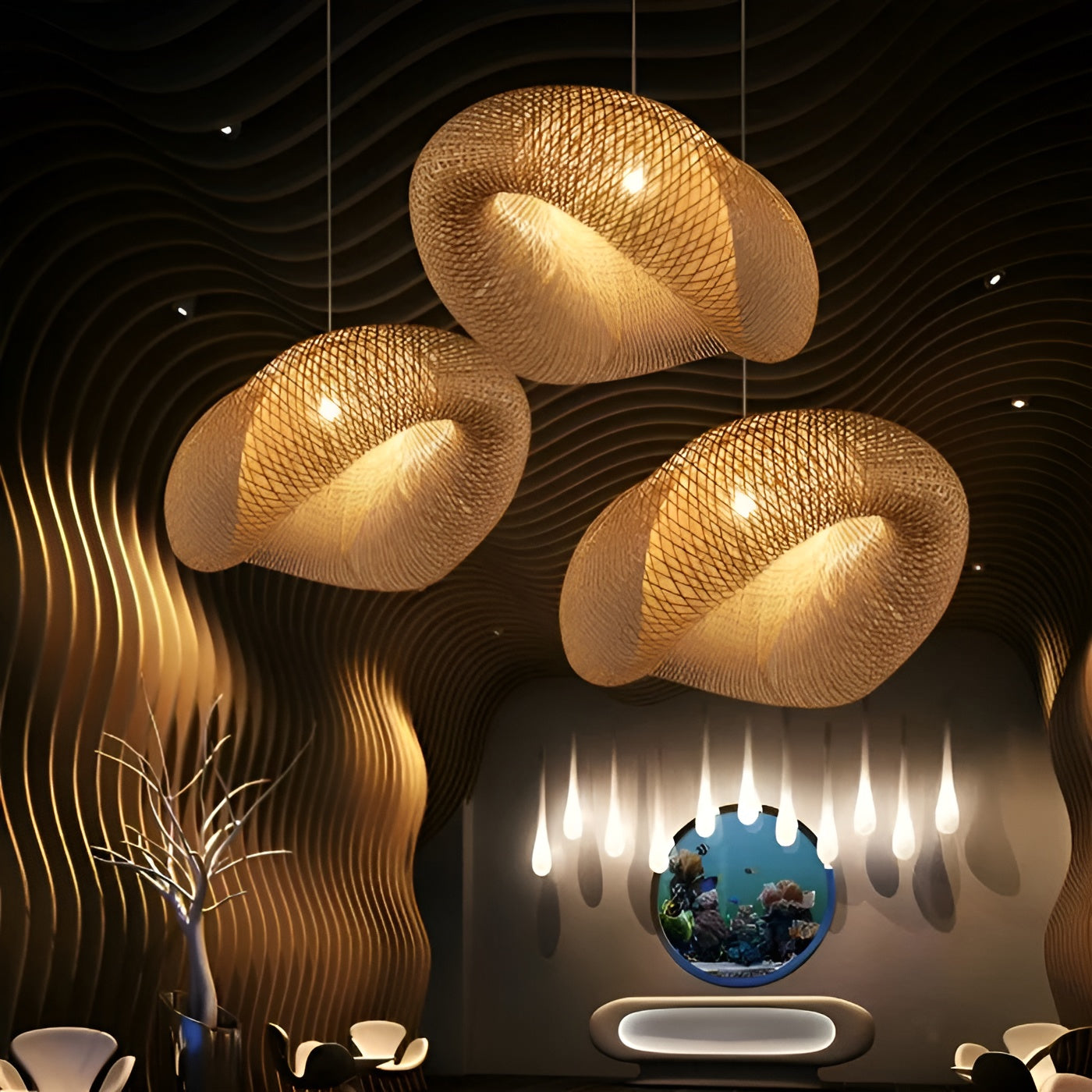 Stijlvolle Rotan Hanglamp – BambooBliss Licht voor Elke Ruimte