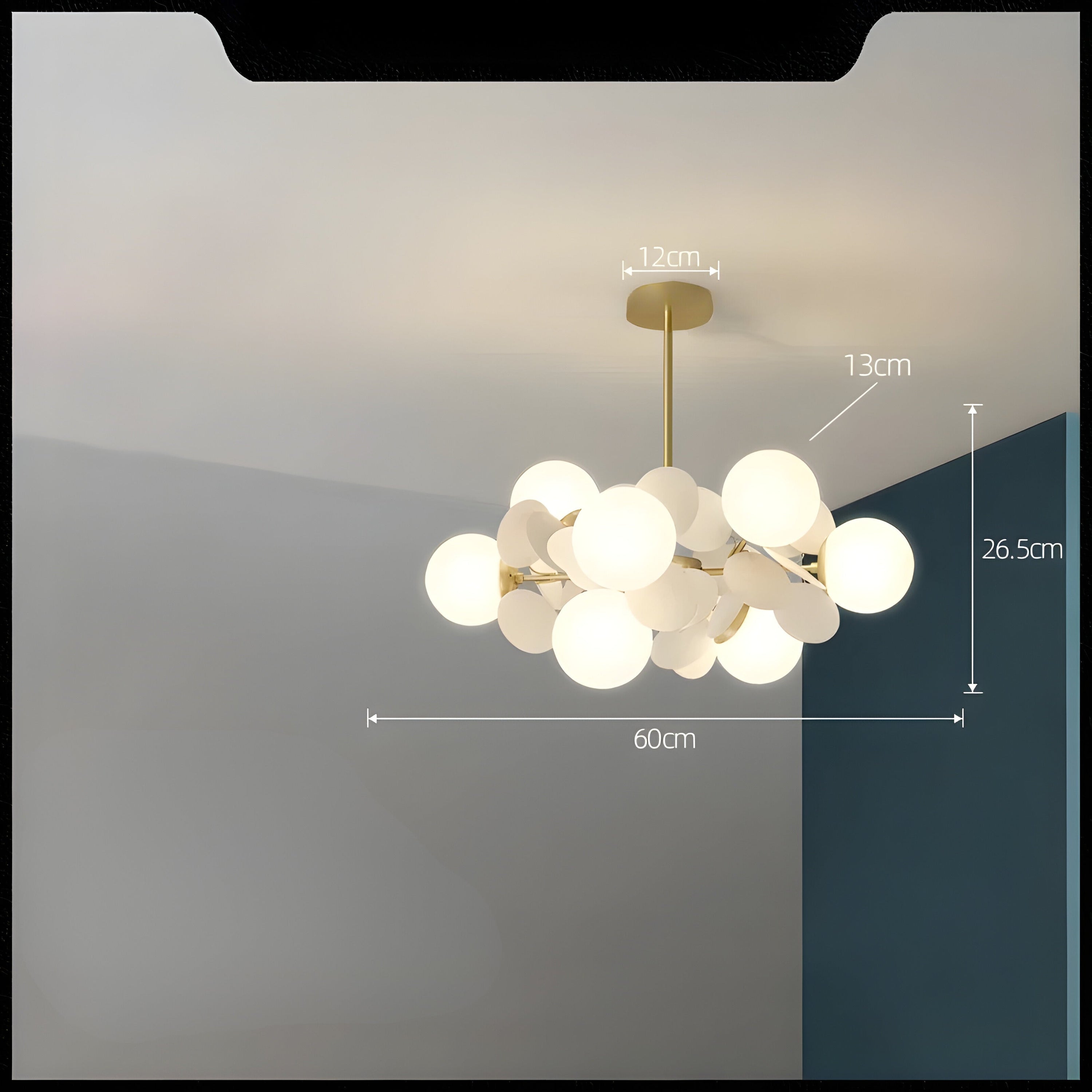 Elegante Glas Hanglamp - GlossyDream Decoratie voor Elke Ruimte