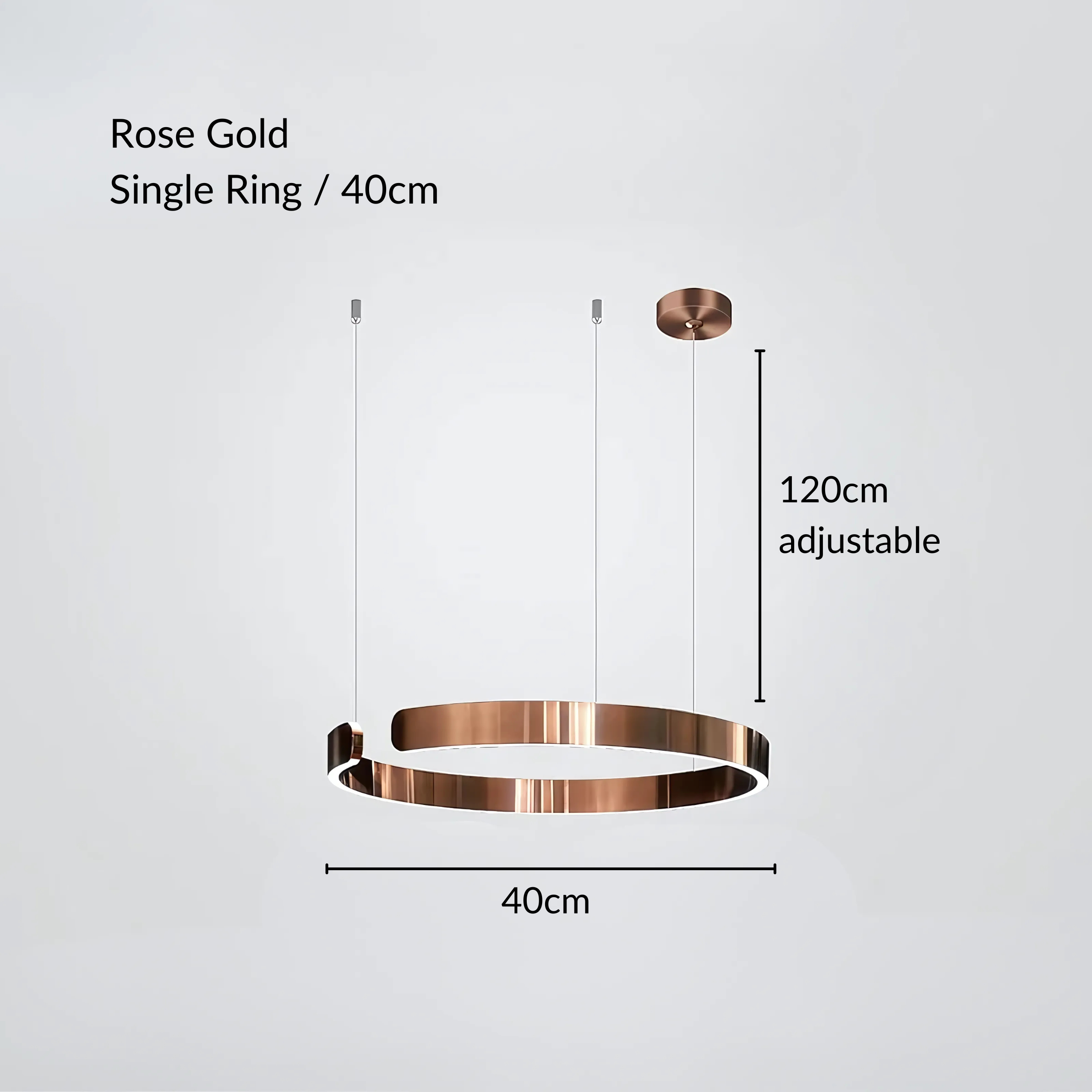Moderne Strakke Halo Hanglamp