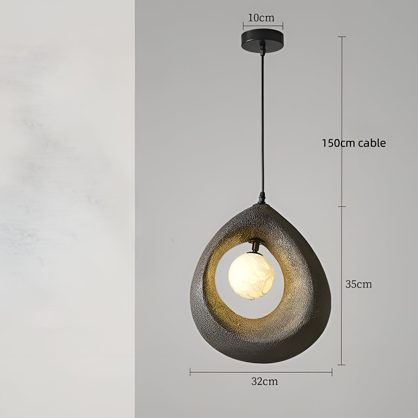 NordicLuxe Wabi Sabi Hanglamp - Elegant en Minimalistisch Design