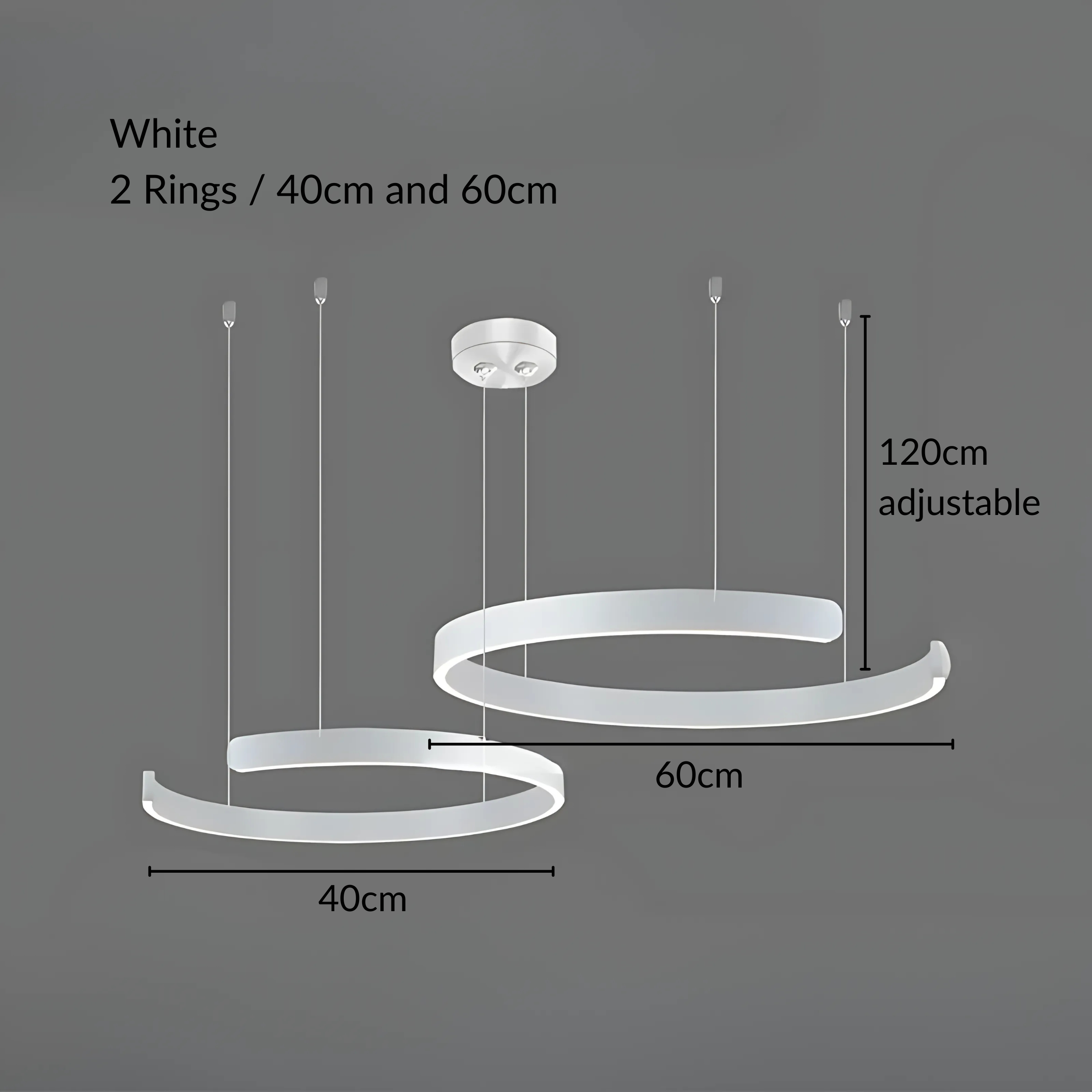 Moderne Strakke Halo Hanglamp