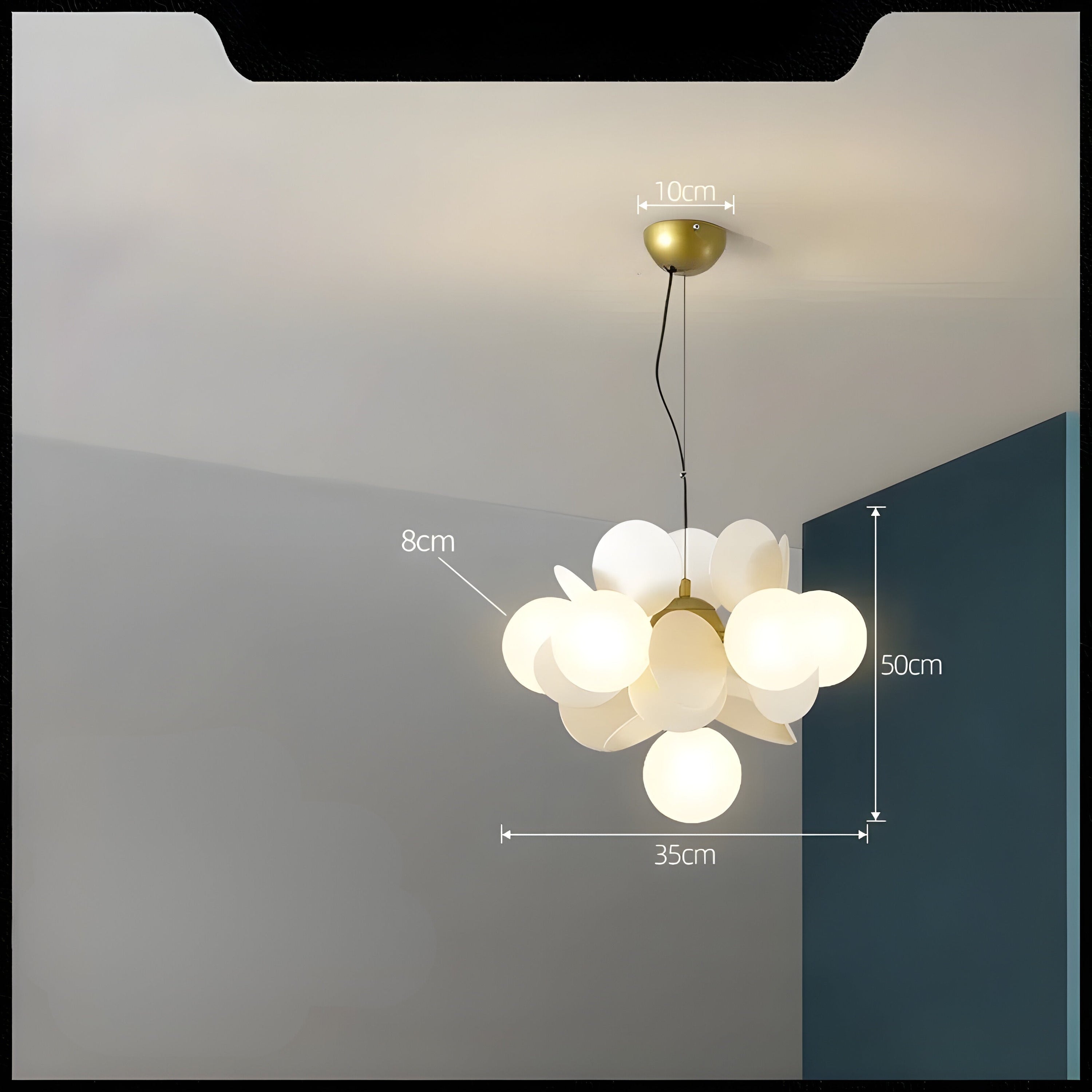 Elegante Glas Hanglamp - GlossyDream Decoratie voor Elke Ruimte