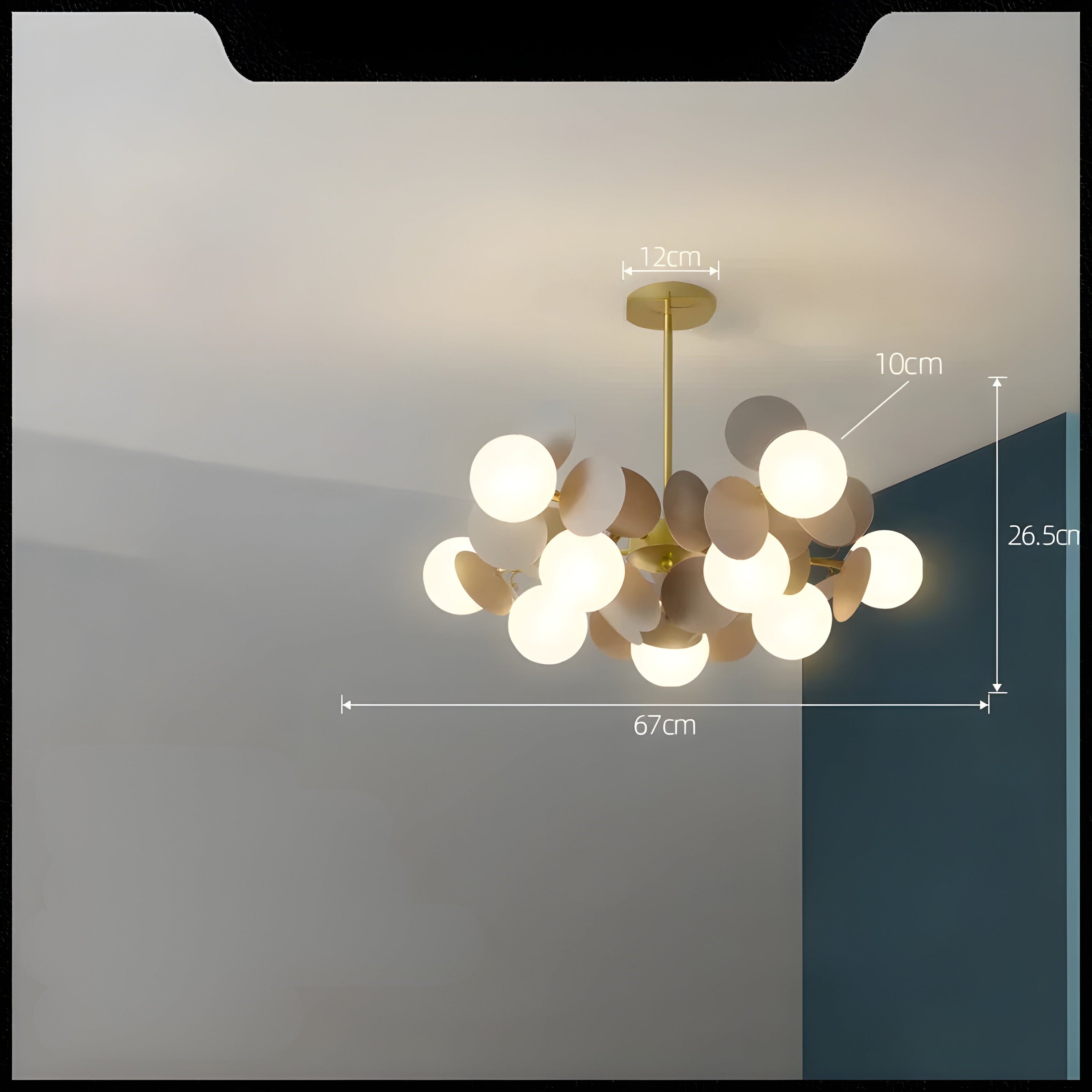 Elegante Glas Hanglamp - GlossyDream Decoratie voor Elke Ruimte