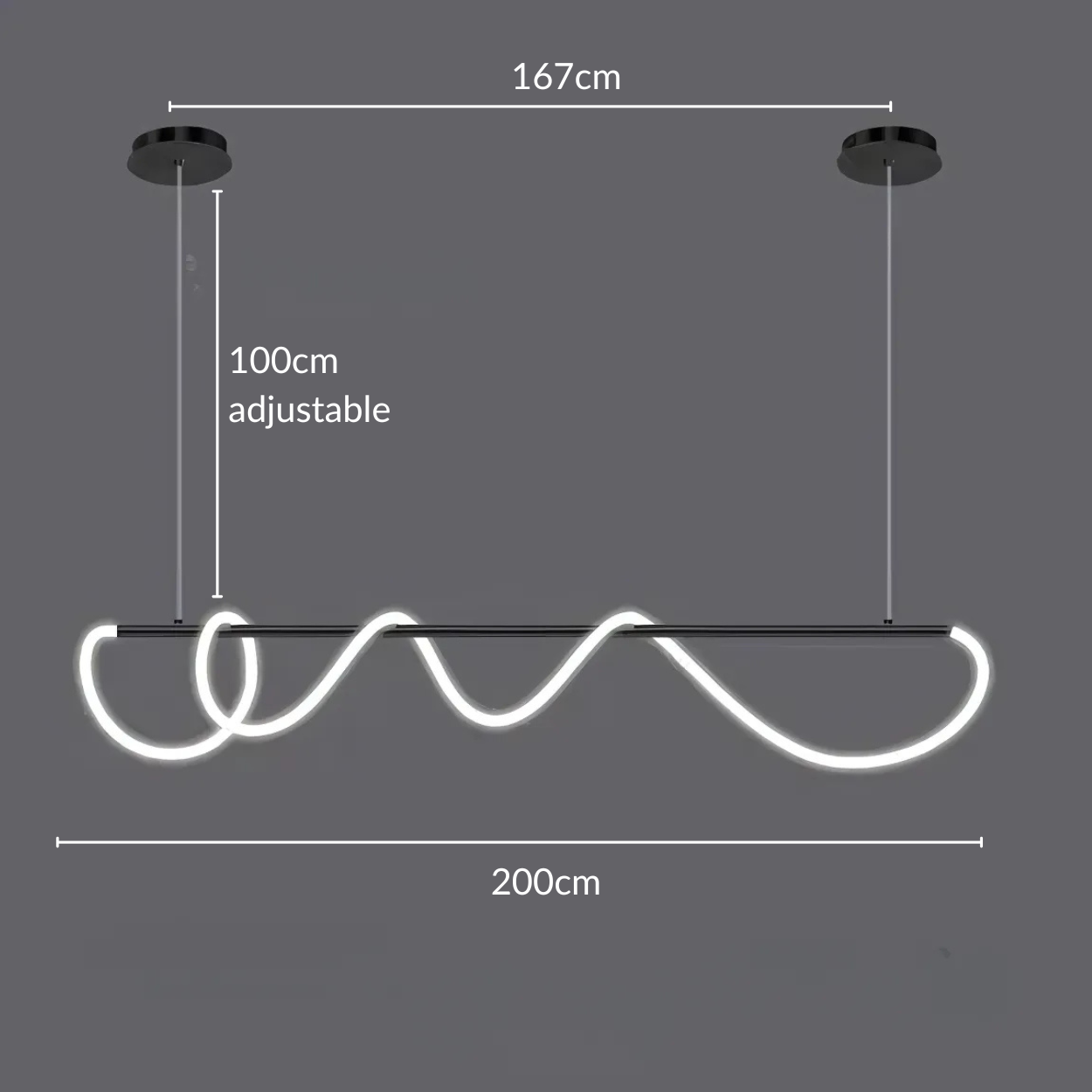 Unieke Moderne LED Hanglamp - Dimbaar