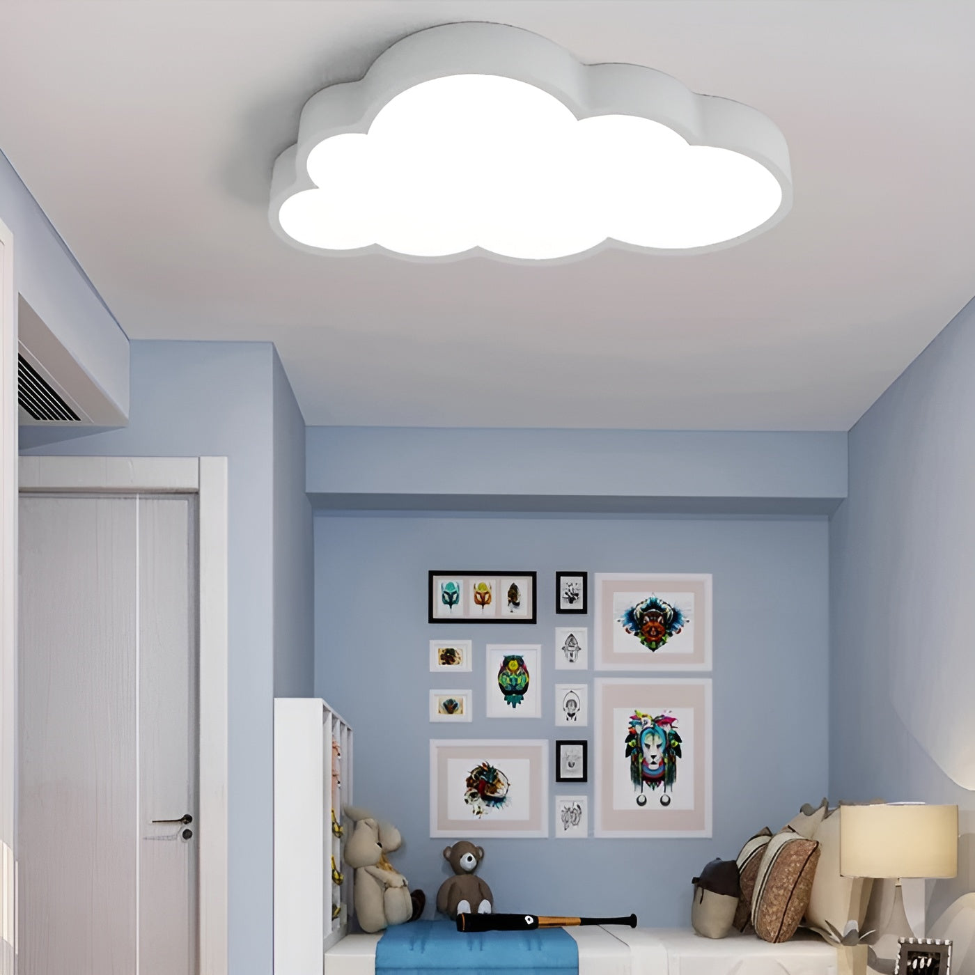 CloudDream LED Plafondlamp – Sfeervolle Wolken voor Kinderkamers