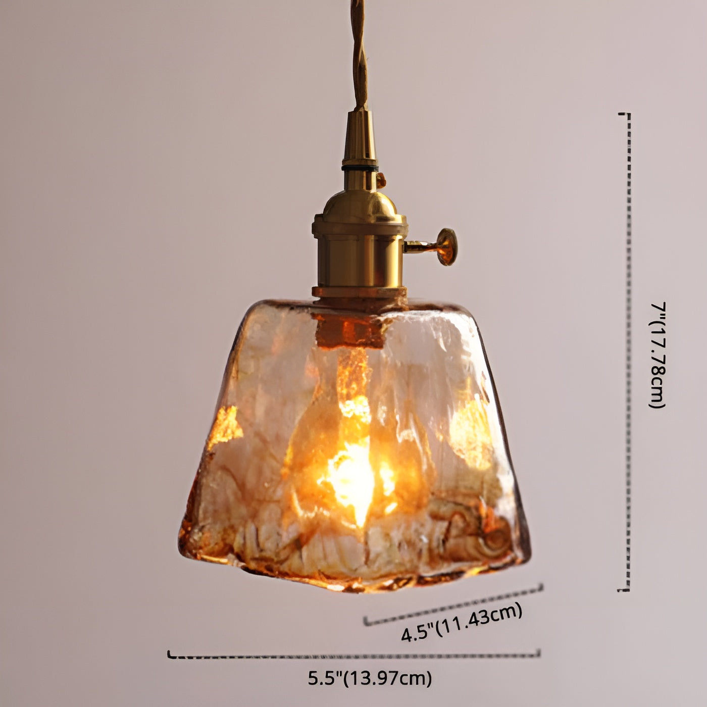 Nordic Crystal Brass Pendant Lamp - Luxe Verlichting voor Thuis