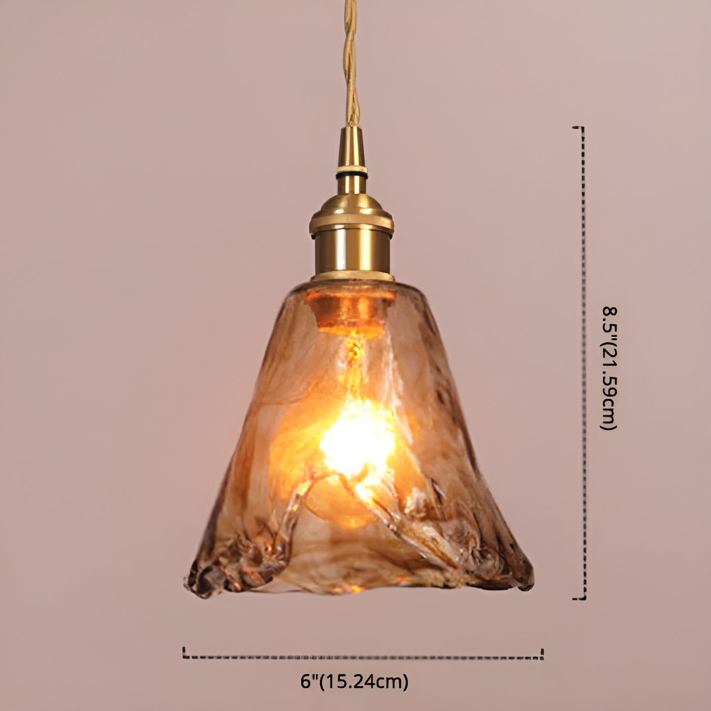 Nordic Crystal Brass Pendant Lamp - Luxe Verlichting voor Thuis