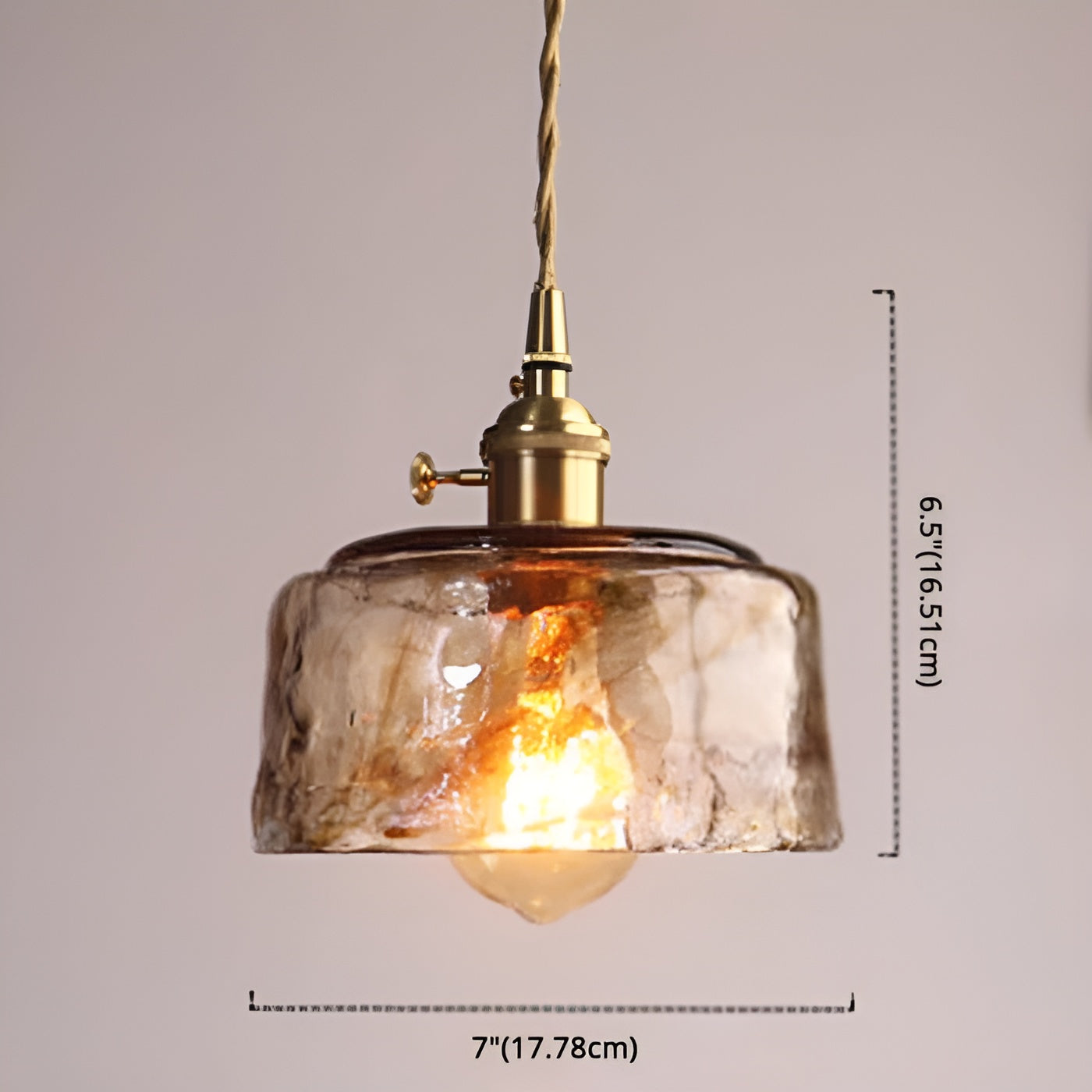 Nordic Crystal Brass Pendant Lamp - Luxe Verlichting voor Thuis
