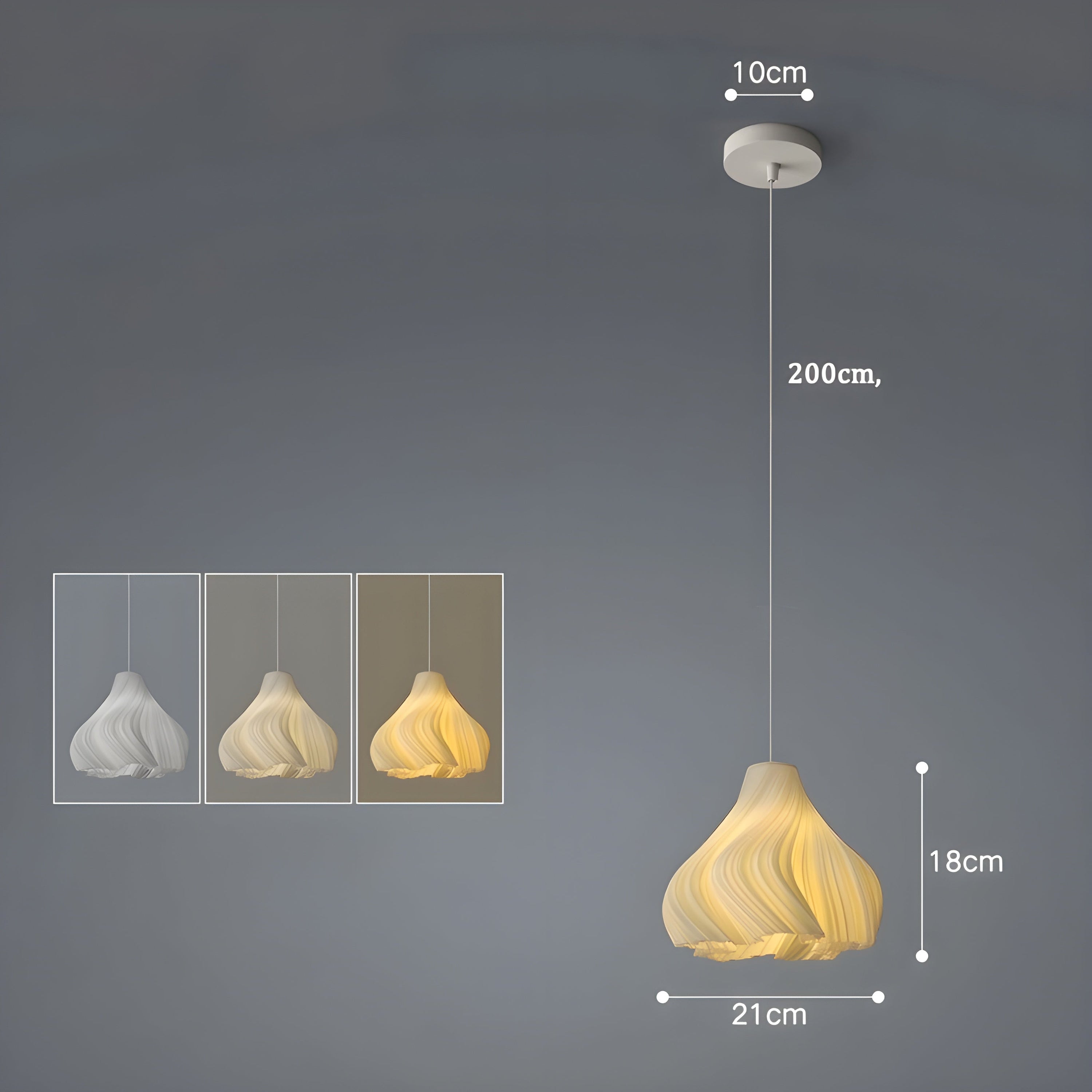 FloraBloom 3D-Geprinte Hanglamp - Unieke Noordse Bloem
