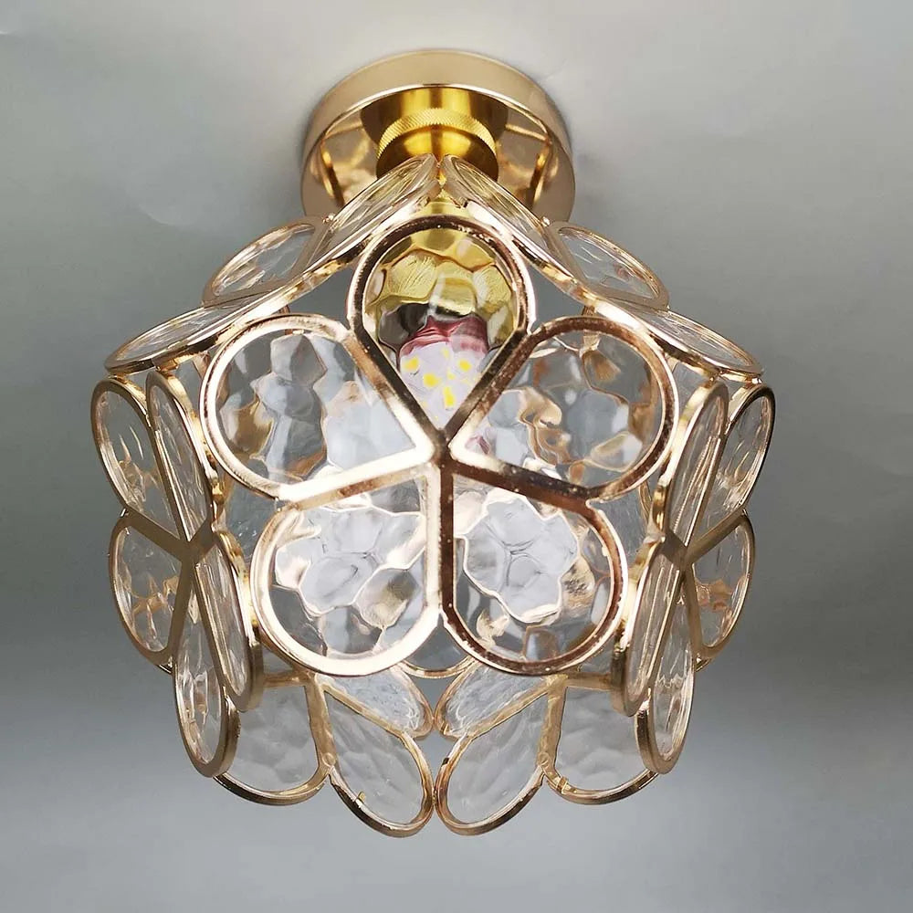 Elegante Kristallen Plafondlamp - Modern Bloemdesign voor Elke Ruimte
