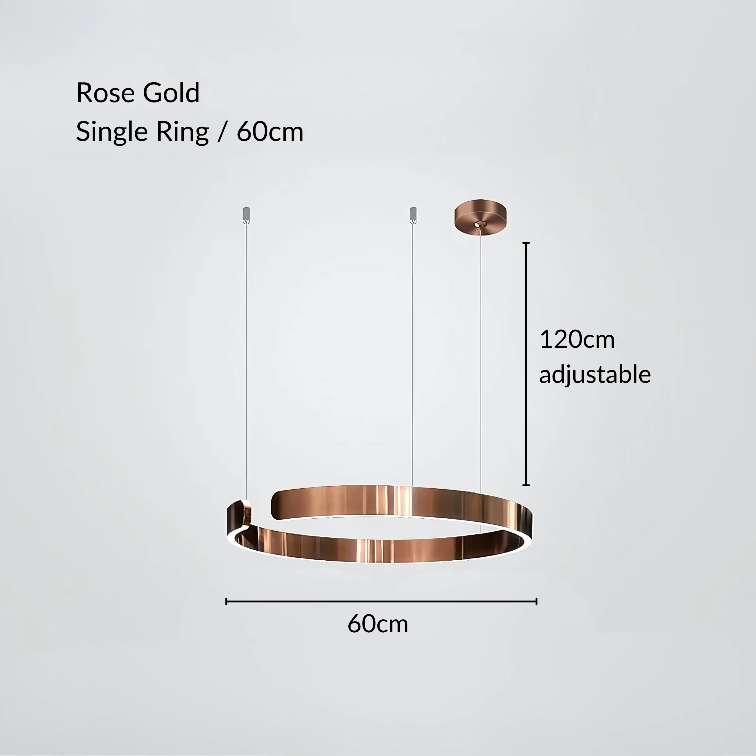 Moderne Strakke Halo Hanglamp