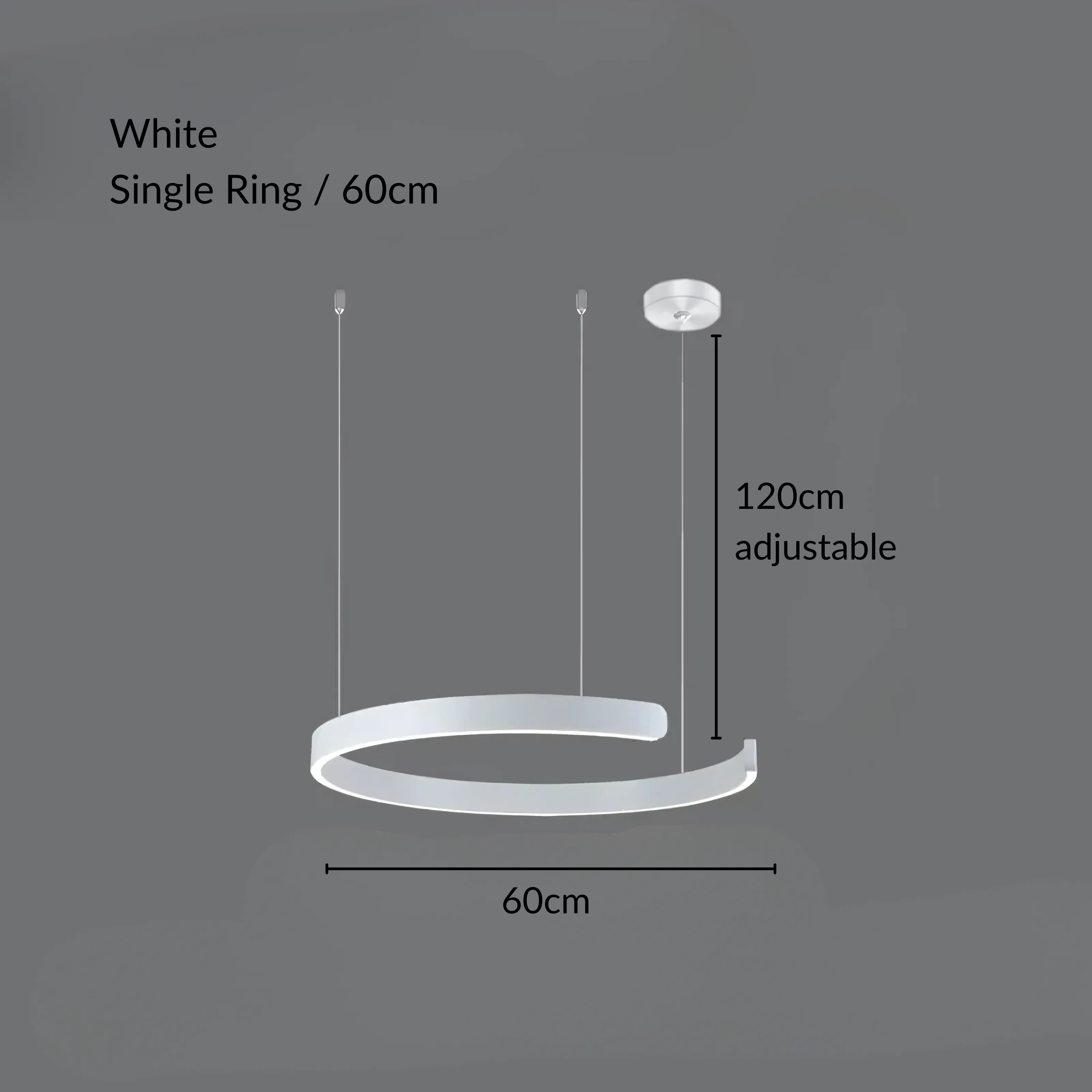 Moderne Strakke Halo Hanglamp
