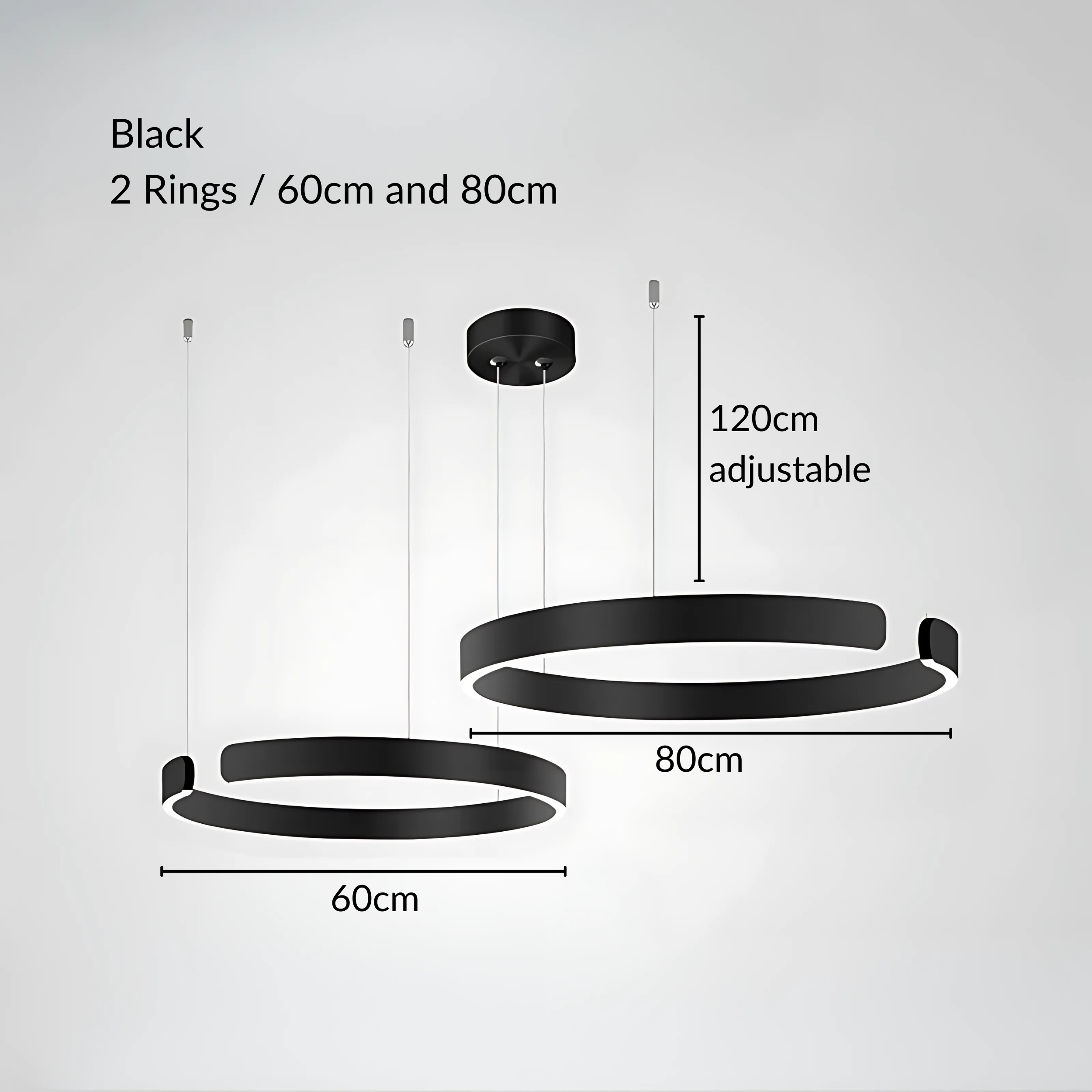 Moderne Strakke Halo Hanglamp