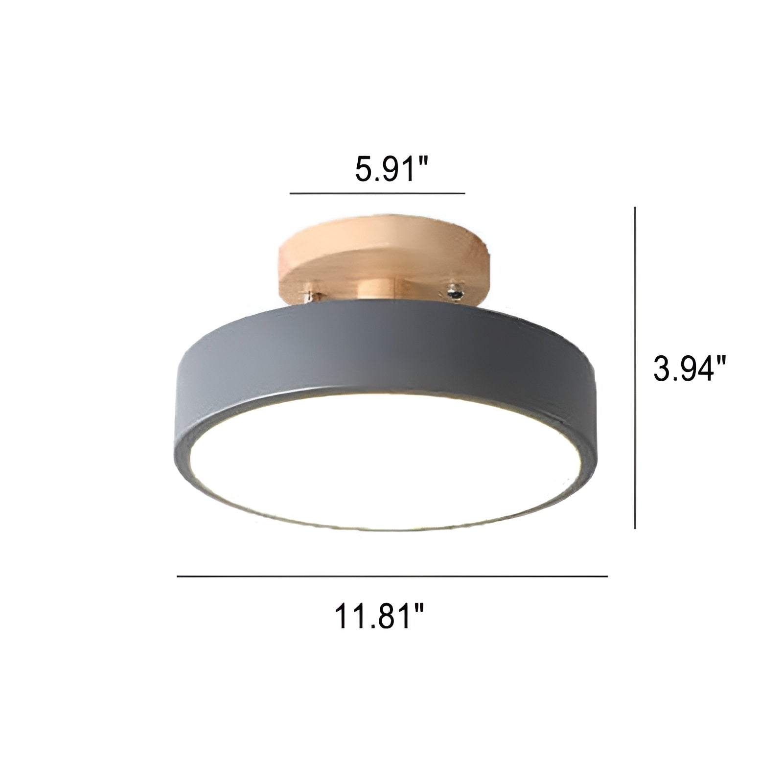Norida Light - Elegante Ronde Plafondlamp met Italiaans Design