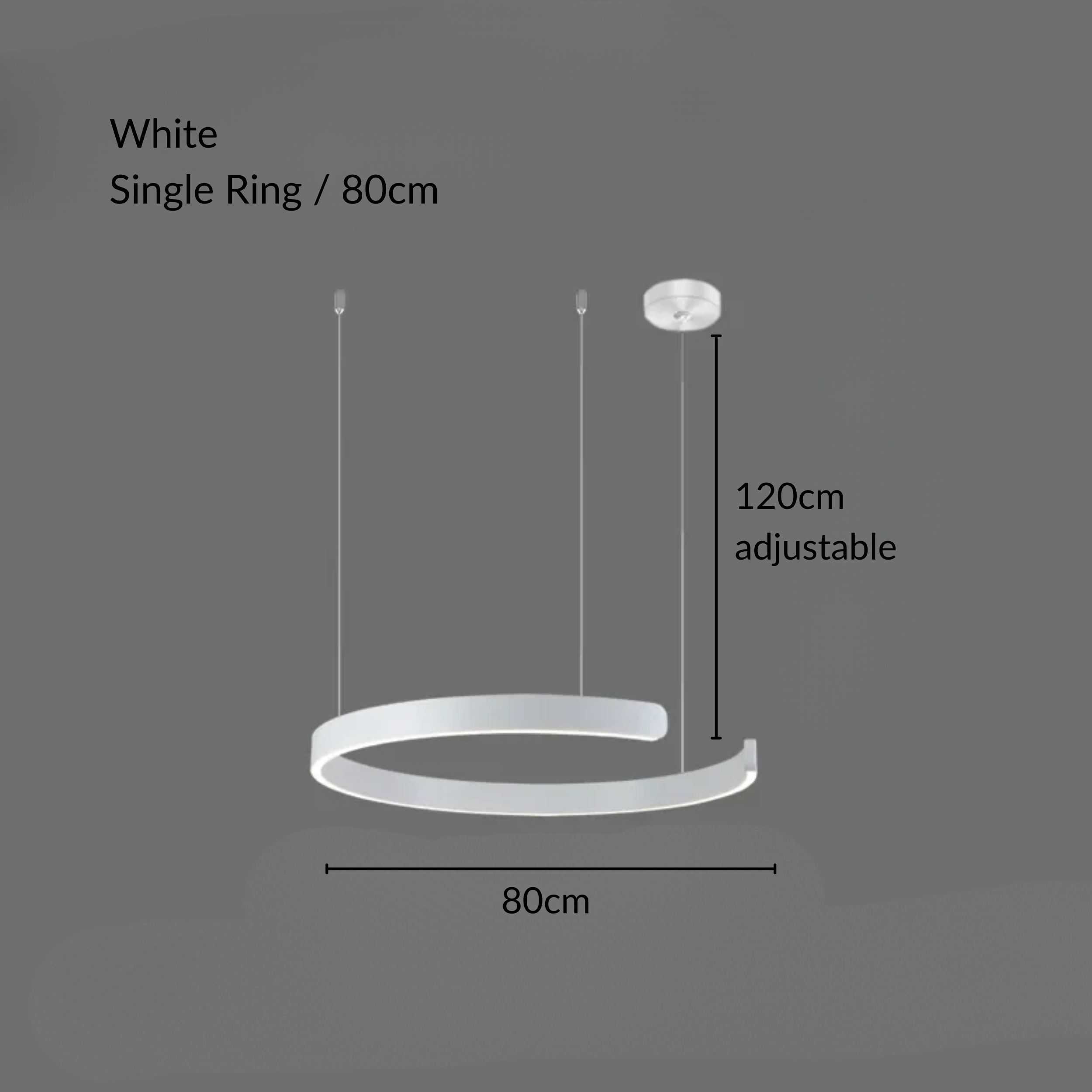 Moderne Strakke Halo Hanglamp
