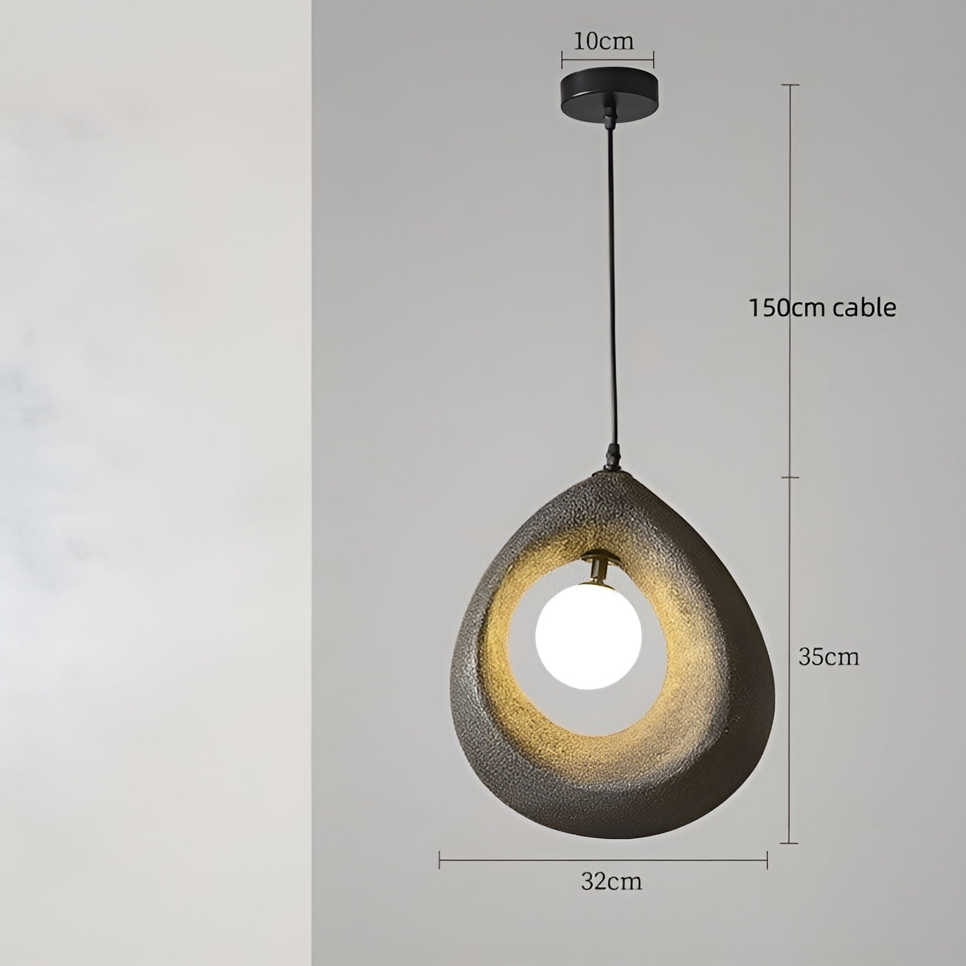 NordicLuxe Wabi Sabi Hanglamp - Elegant en Minimalistisch Design