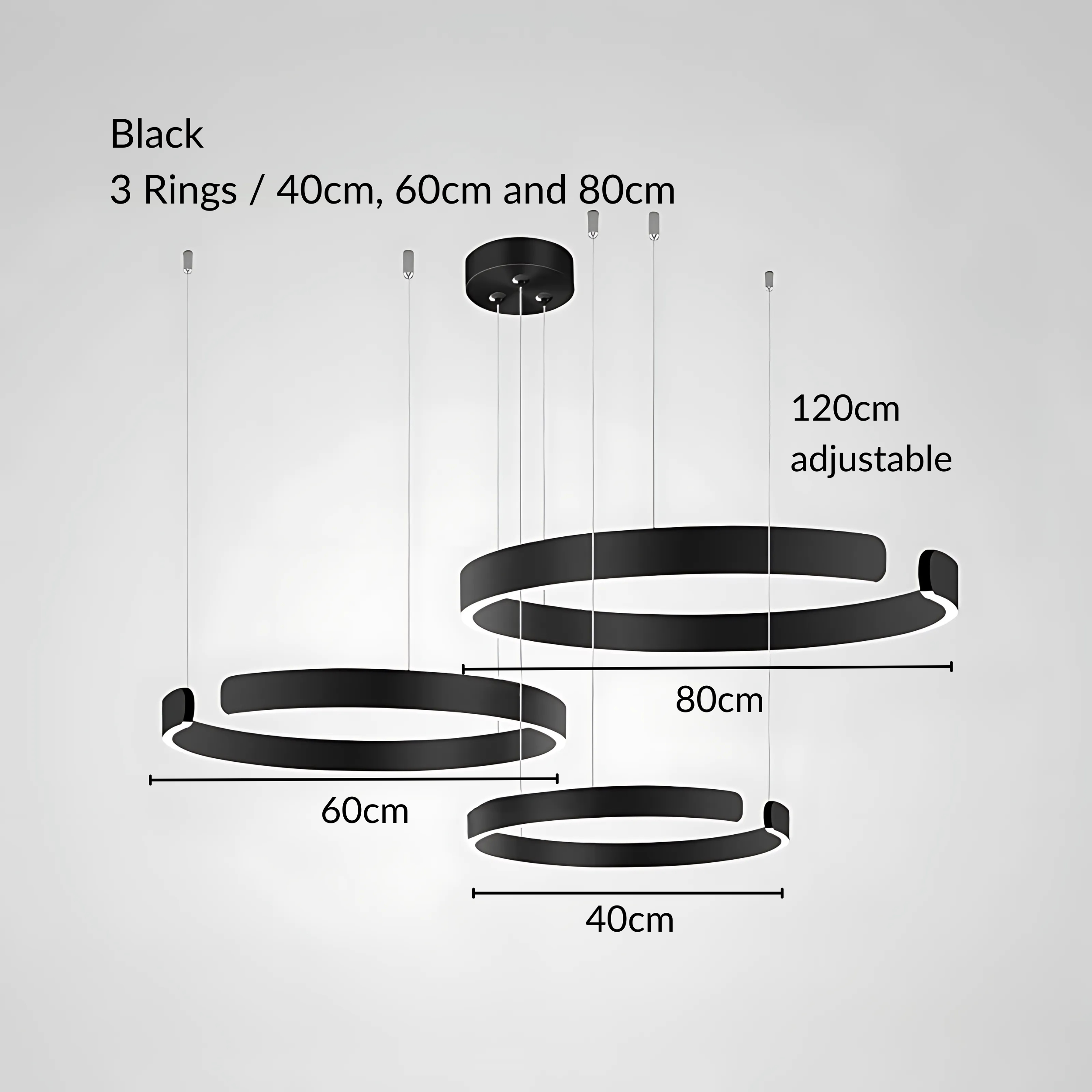 Moderne Strakke Halo Hanglamp