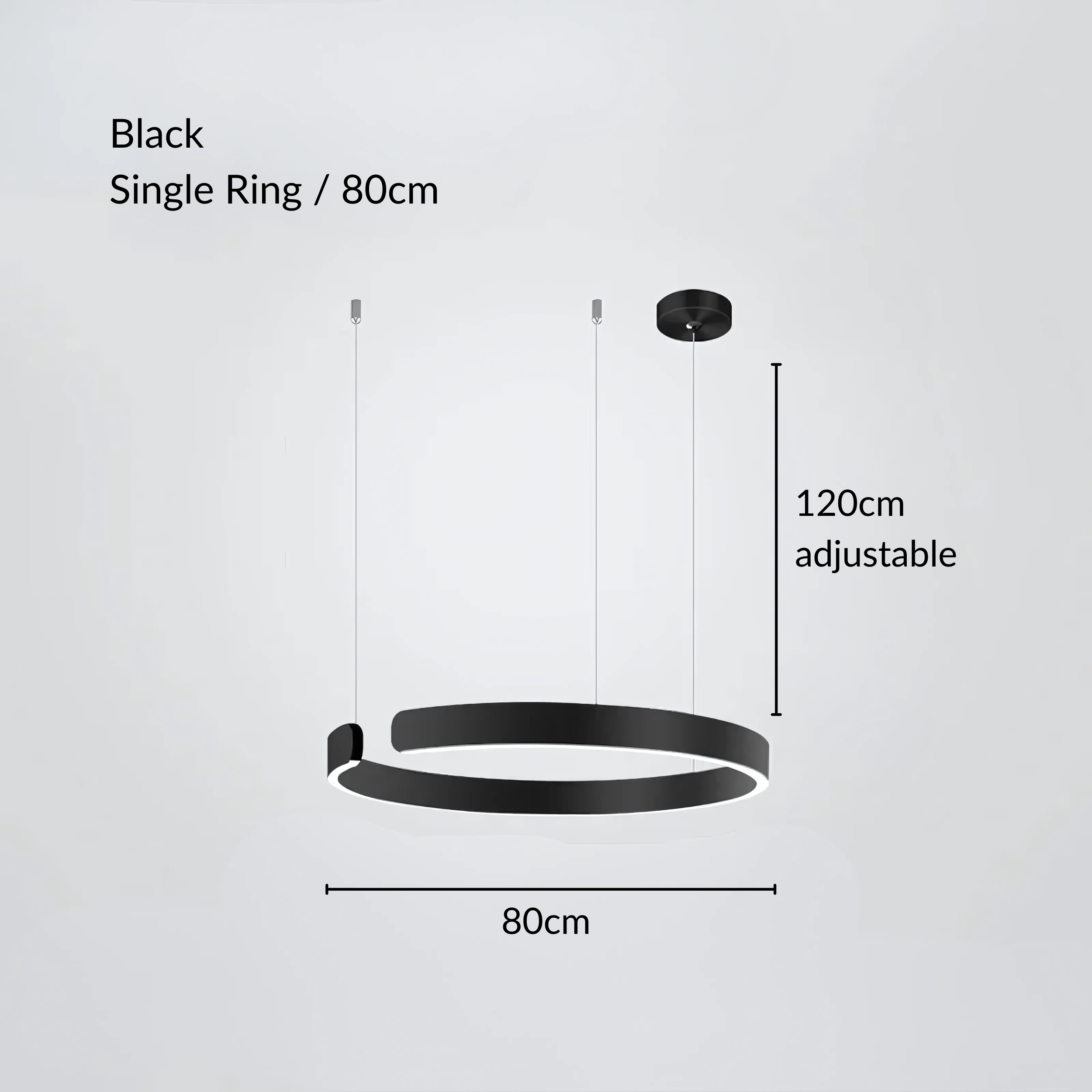 Moderne Strakke Halo Hanglamp