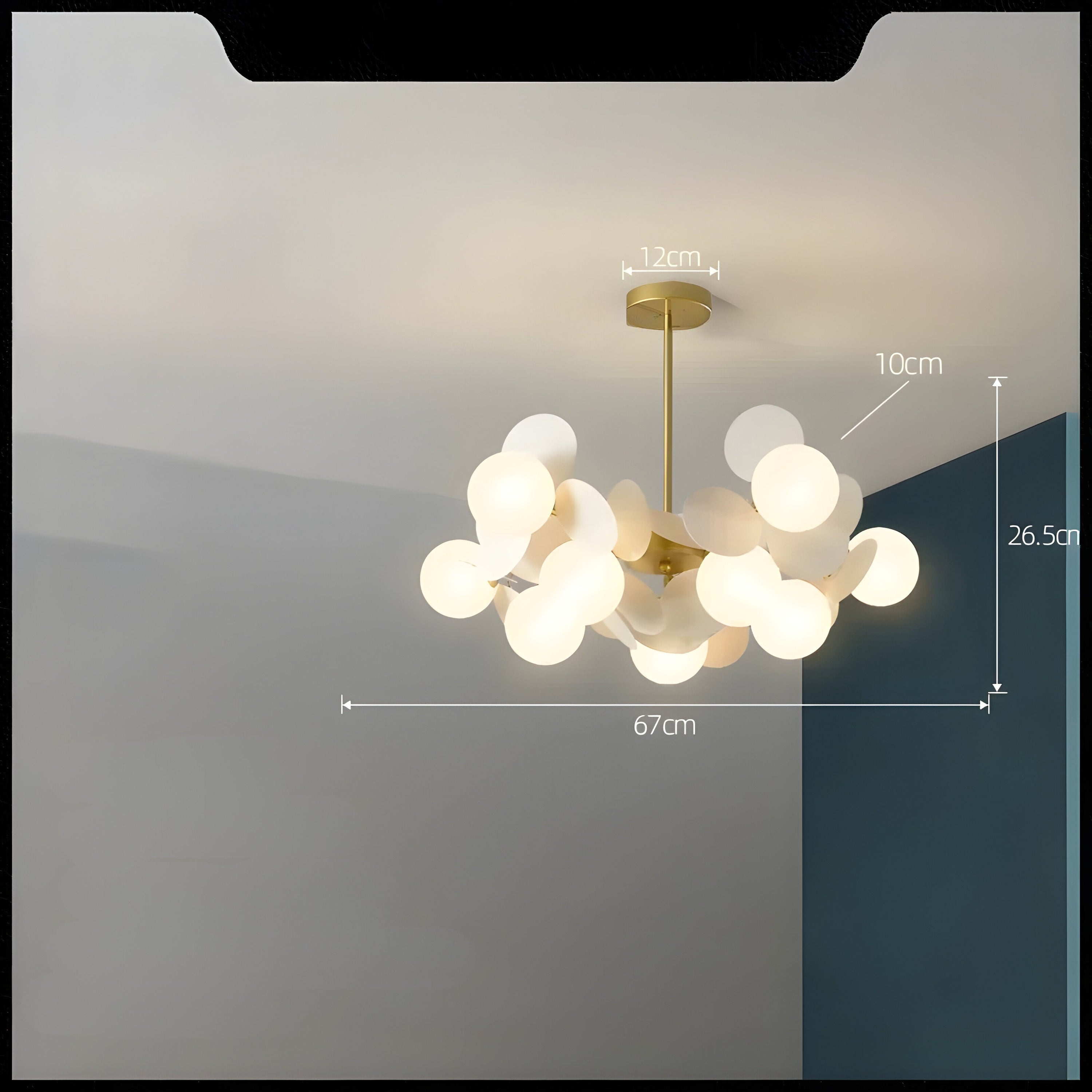 Elegante Glas Hanglamp - GlossyDream Decoratie voor Elke Ruimte