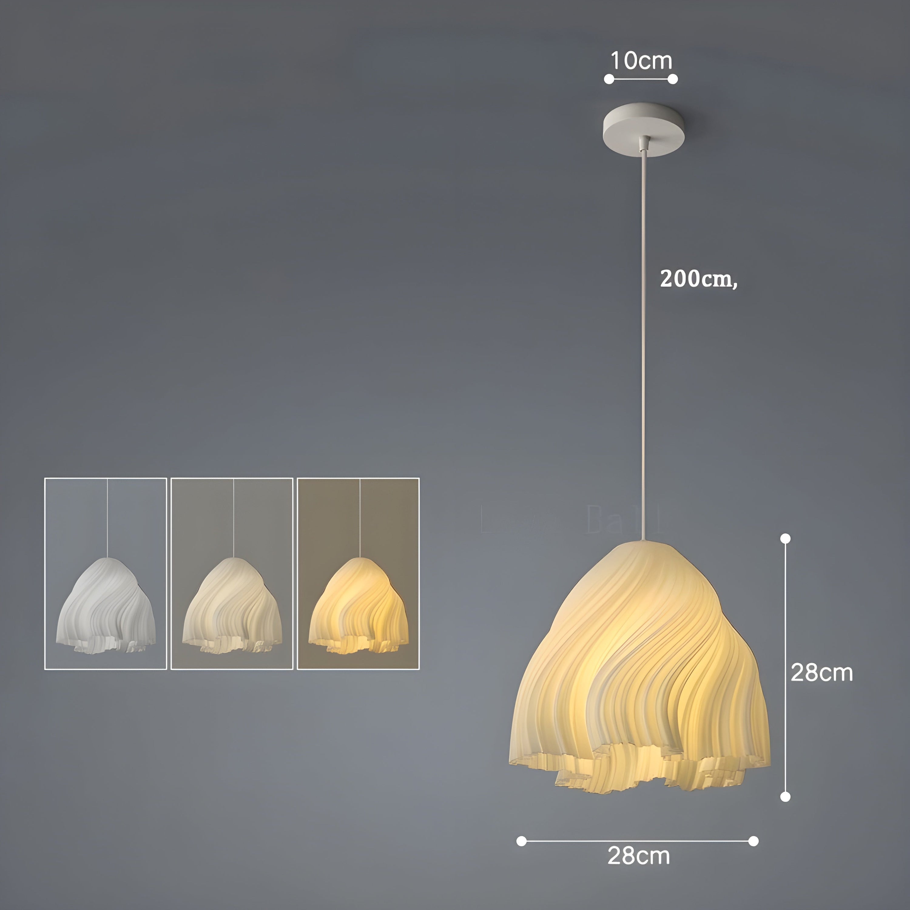 FloraBloom 3D-Geprinte Hanglamp - Unieke Noordse Bloem