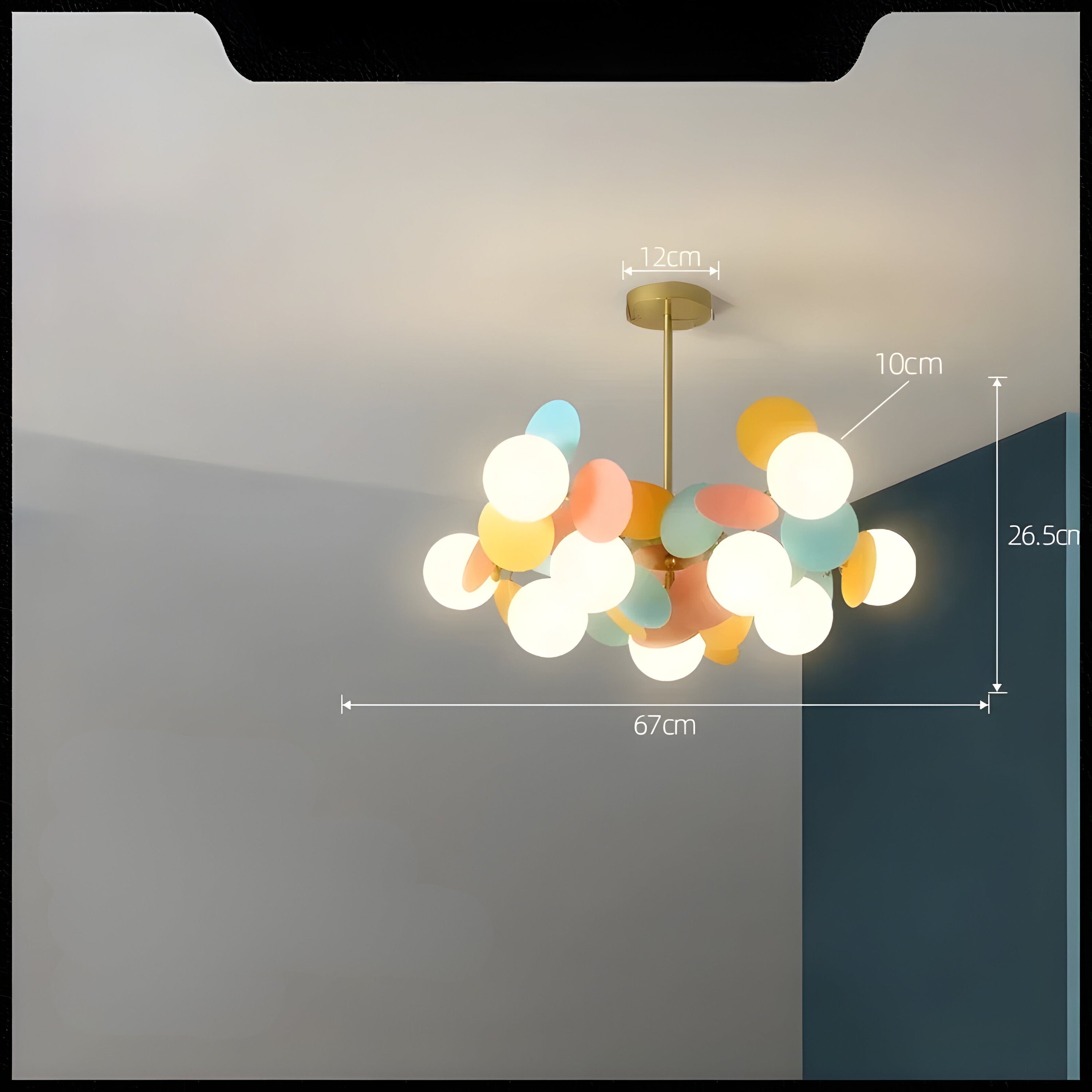 Elegante Glas Hanglamp - GlossyDream Decoratie voor Elke Ruimte