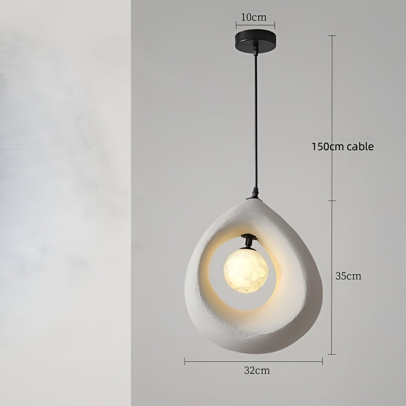 NordicLuxe Wabi Sabi Hanglamp - Elegant en Minimalistisch Design