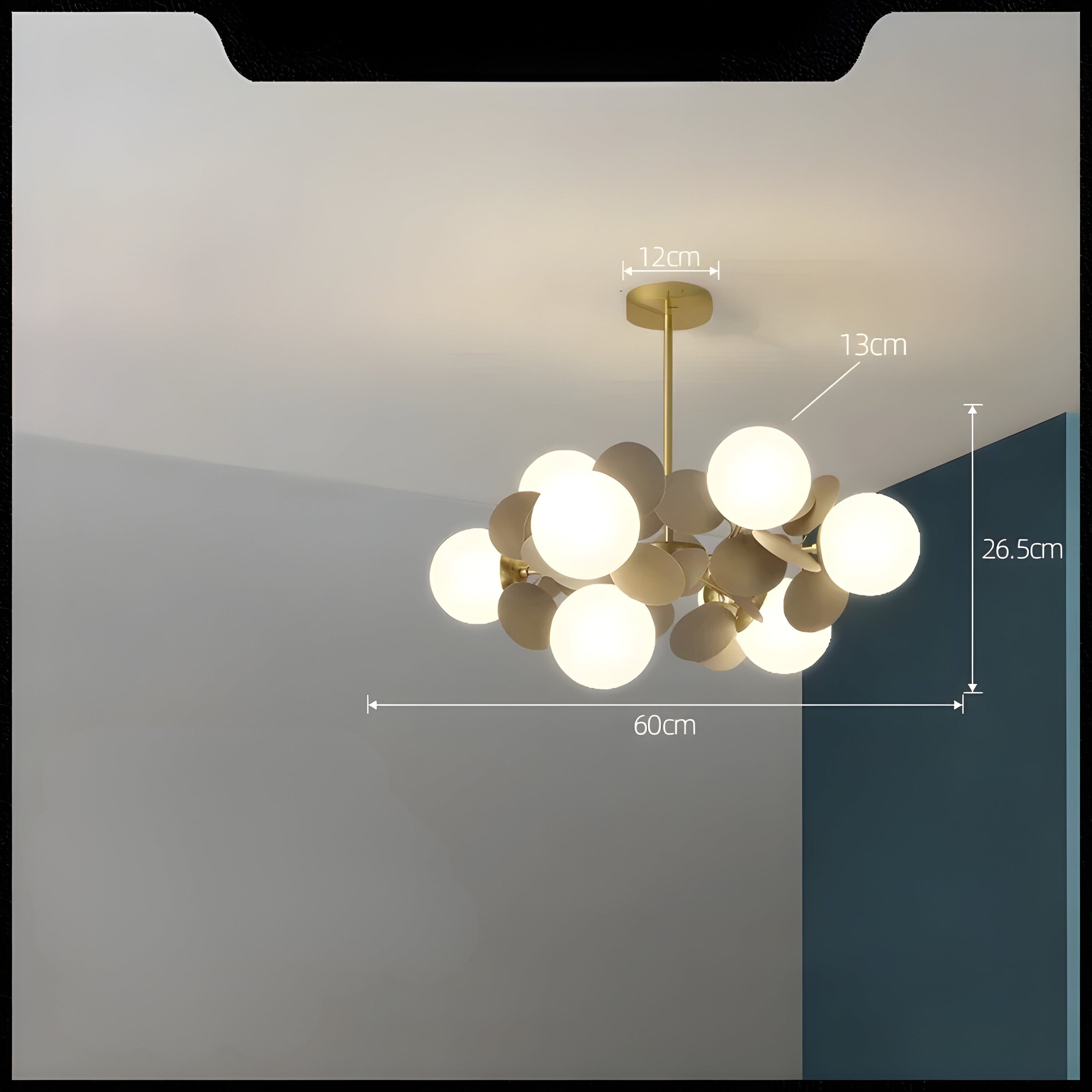 Elegante Glas Hanglamp - GlossyDream Decoratie voor Elke Ruimte