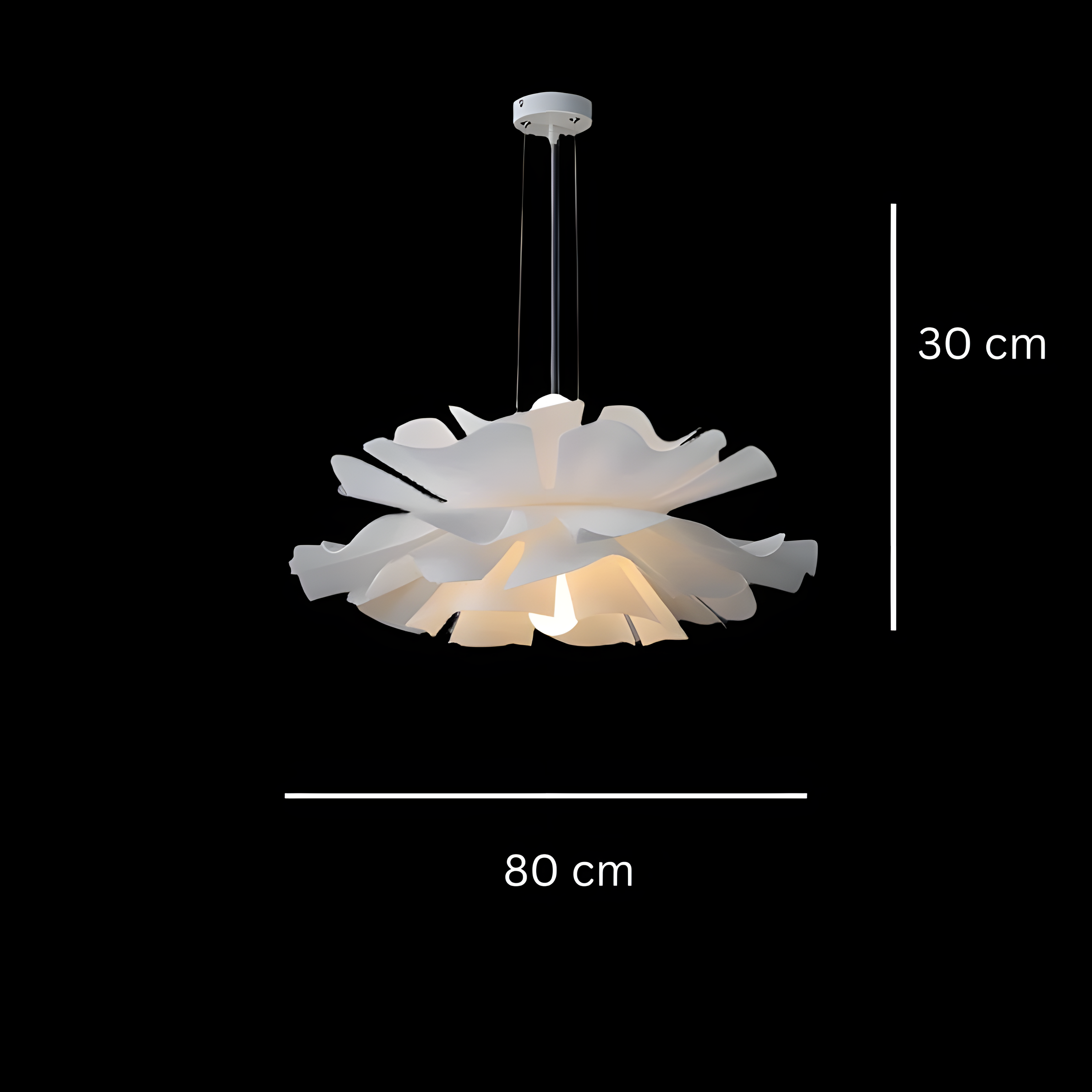 Nordic BlossomGlow Hanglamp - Elegante Bloemenverlichting