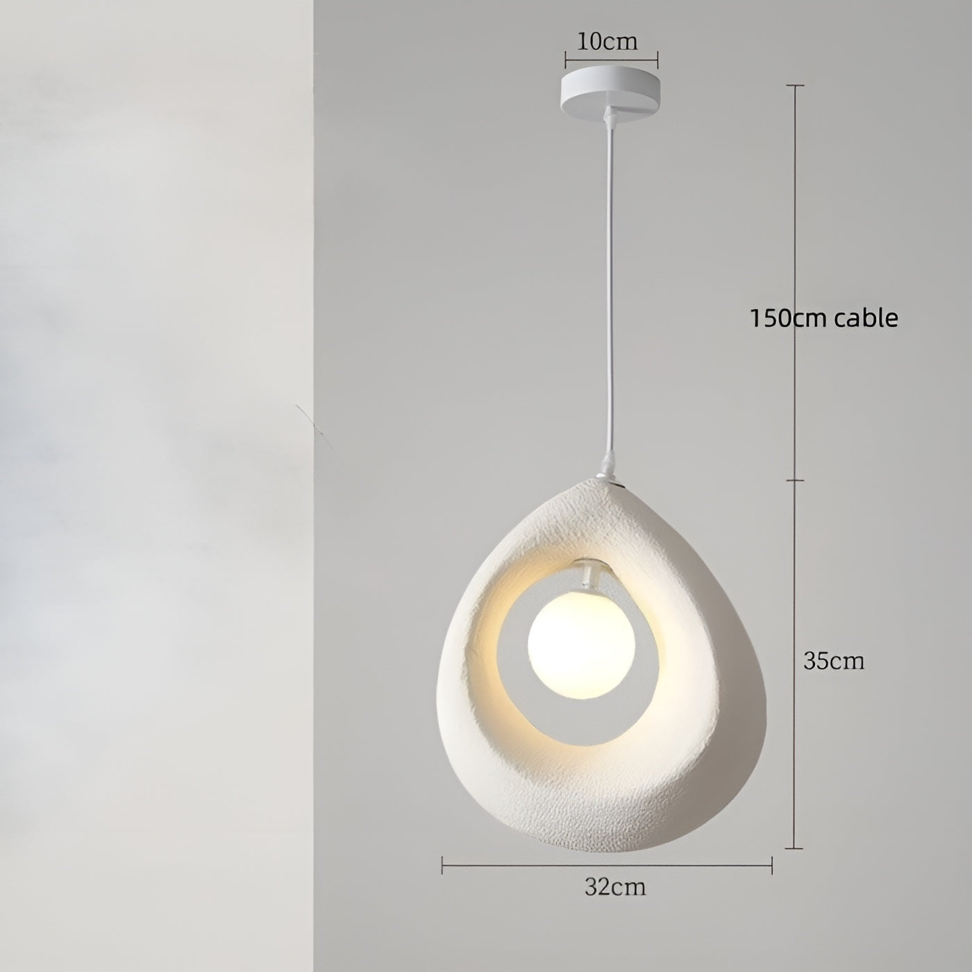 NordicLuxe Wabi Sabi Hanglamp - Elegant en Minimalistisch Design