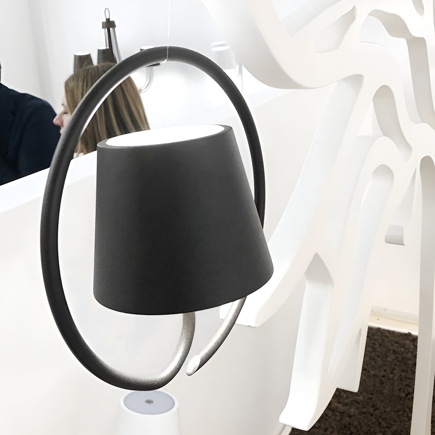 RetroArc Oplaadbare LED Hanglamp – Vintage Stijl voor Thuis