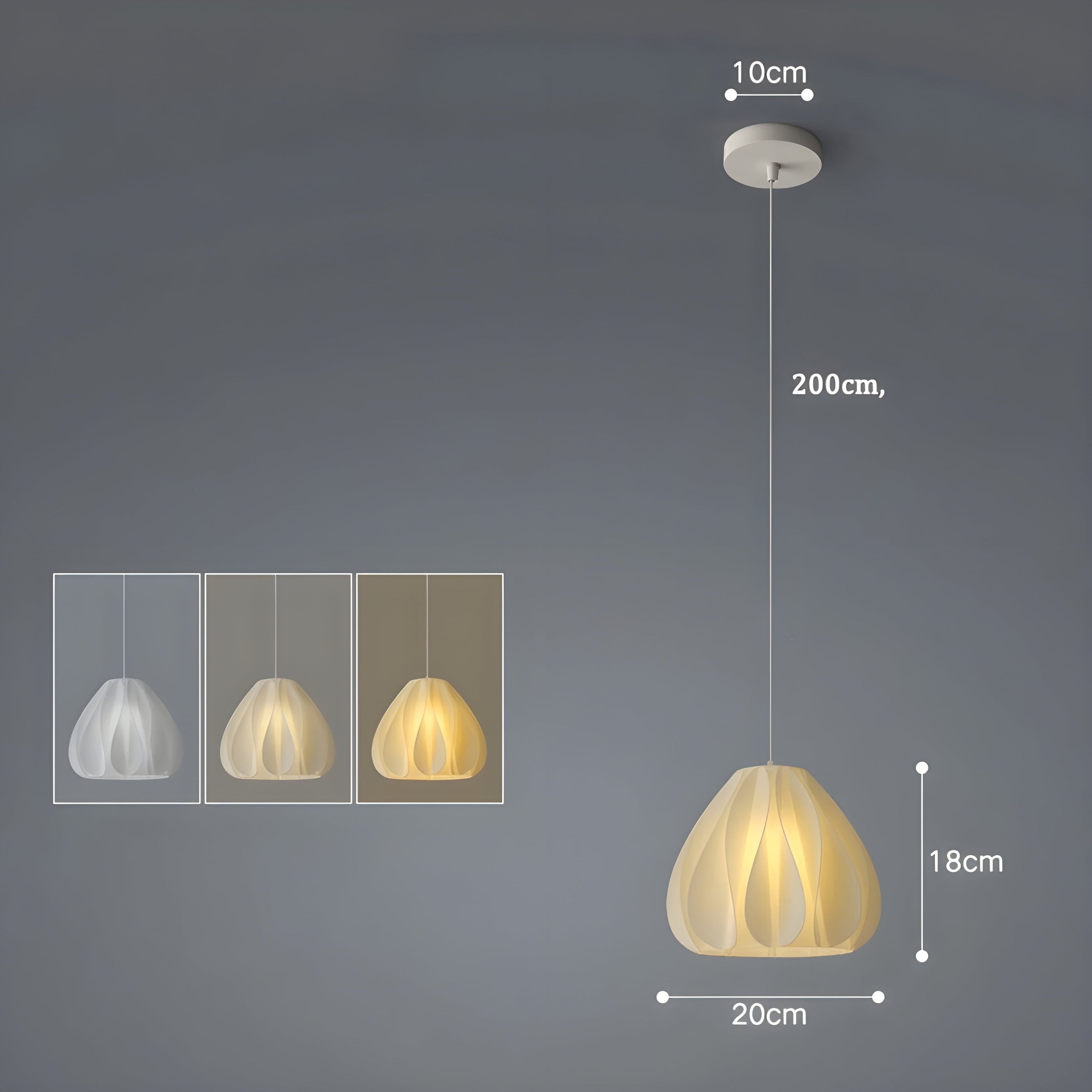 FloraBloom 3D-Geprinte Hanglamp - Unieke Noordse Bloem