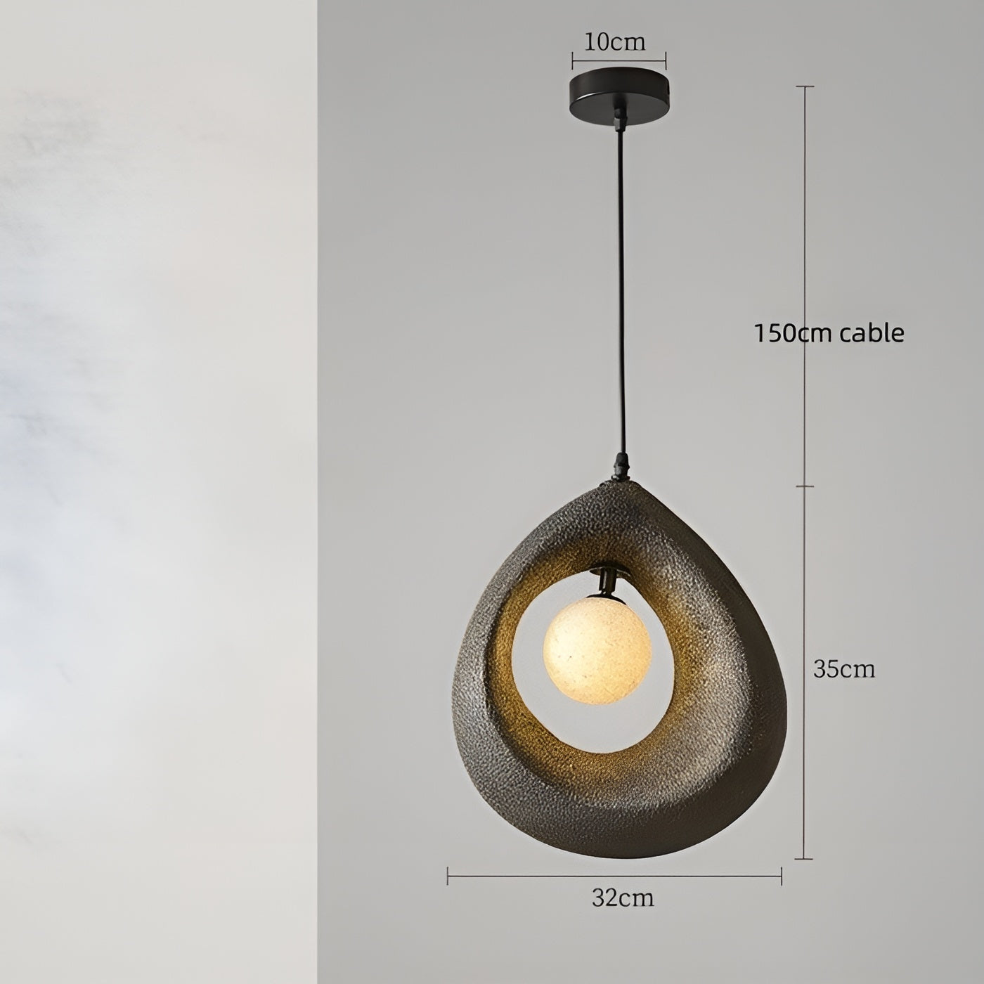 NordicLuxe Wabi Sabi Hanglamp - Elegant en Minimalistisch Design