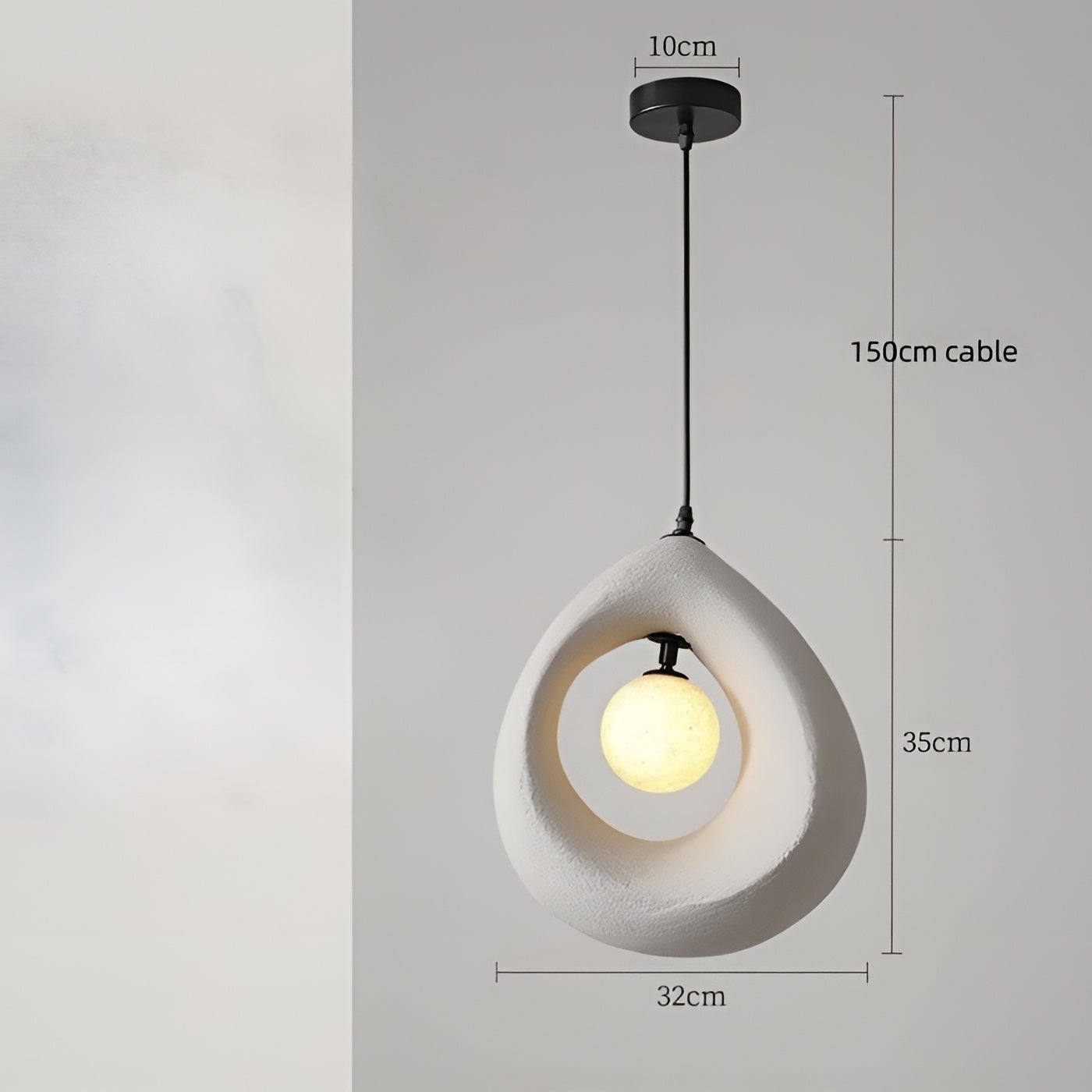 NordicLuxe Wabi Sabi Hanglamp - Elegant en Minimalistisch Design