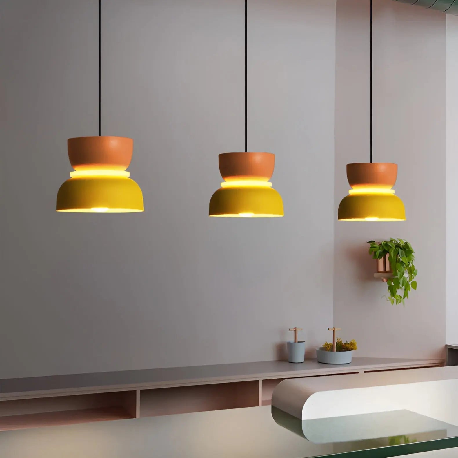 Stijlvolle Macaron LED Hanglamp - Kleurrijk en Elegant
