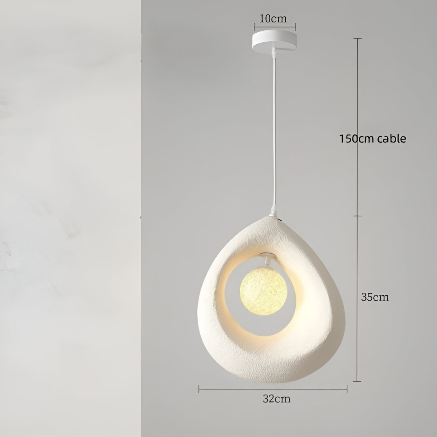 NordicLuxe Wabi Sabi Hanglamp - Elegant en Minimalistisch Design