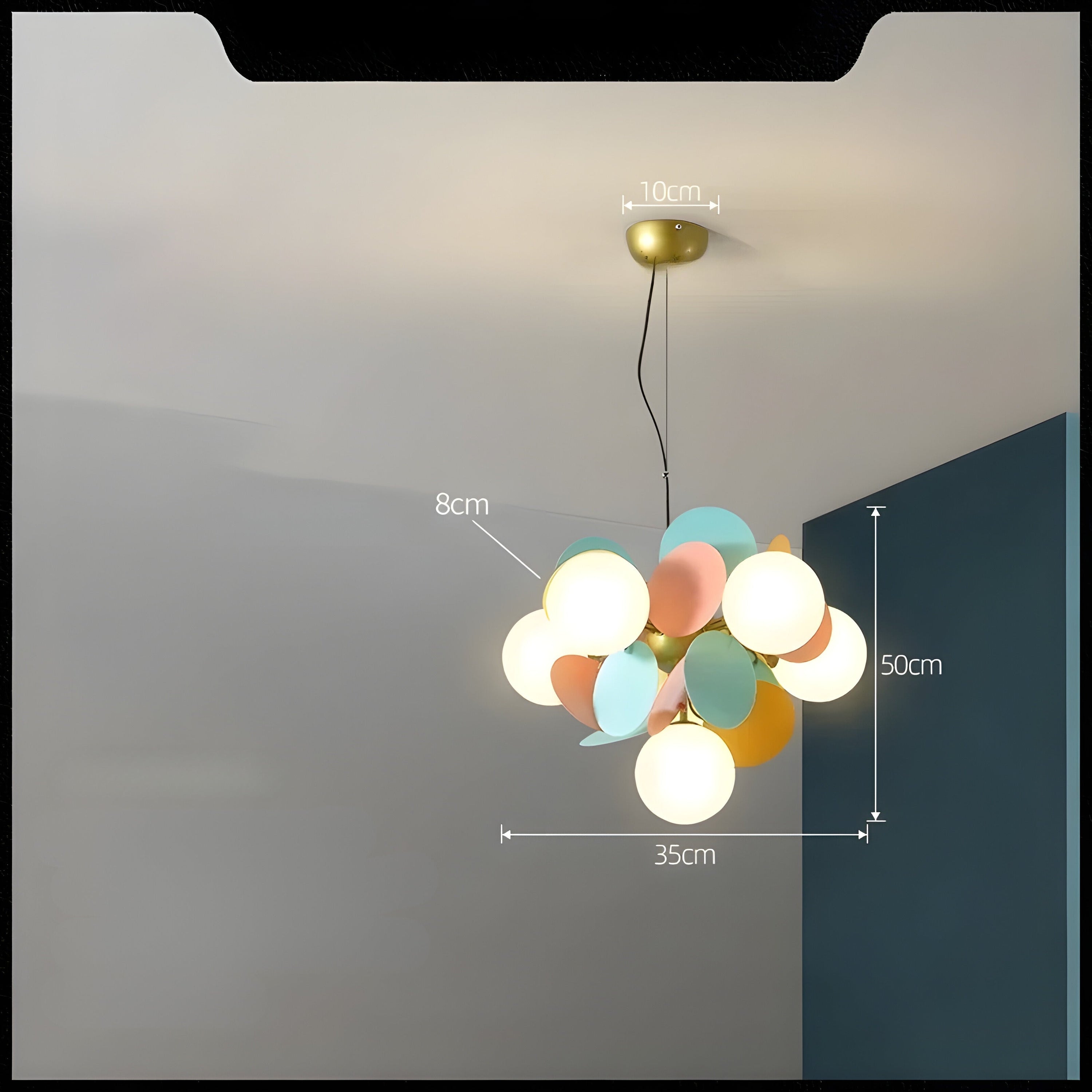 Elegante Glas Hanglamp - GlossyDream Decoratie voor Elke Ruimte