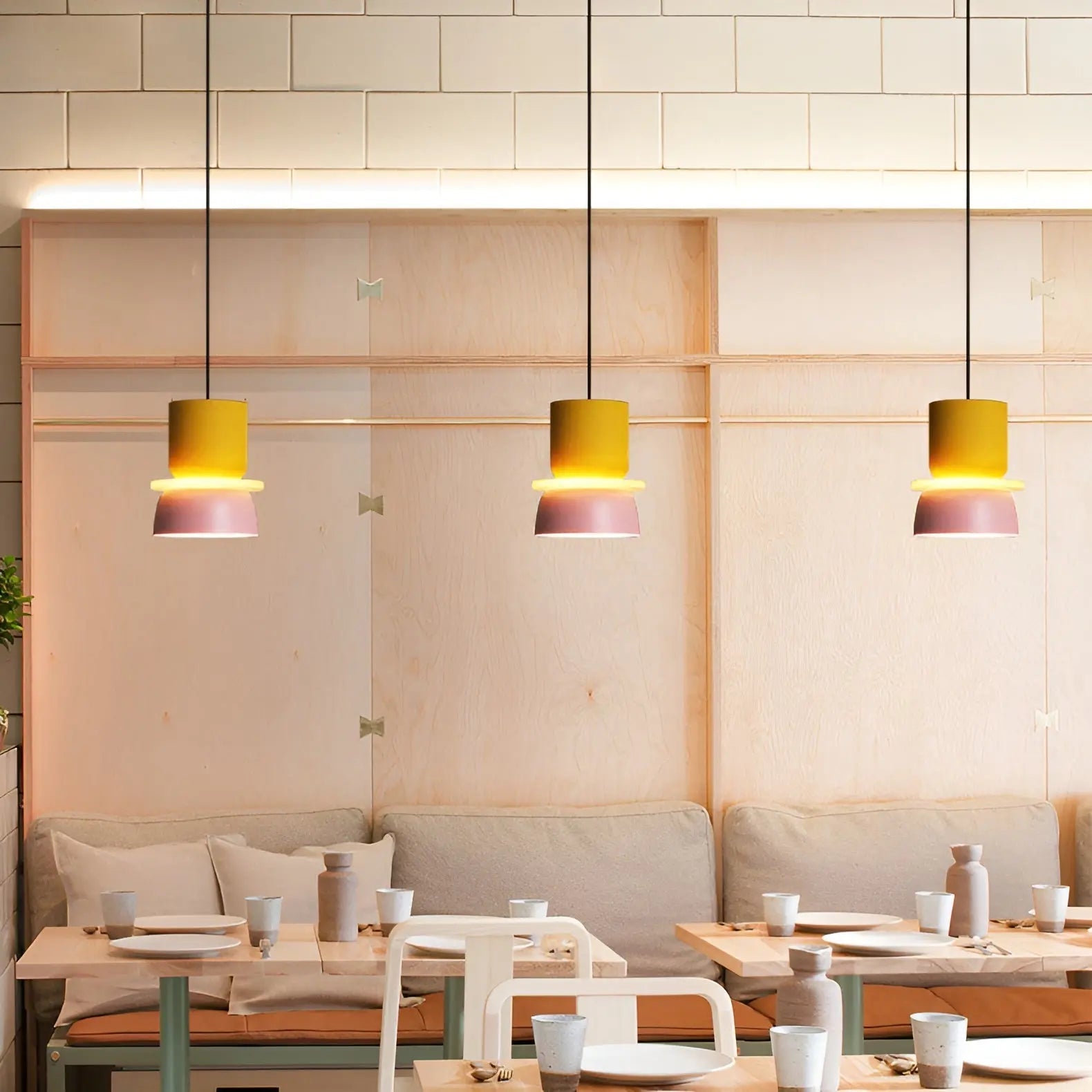 Stijlvolle Macaron LED Hanglamp - Kleurrijk en Elegant