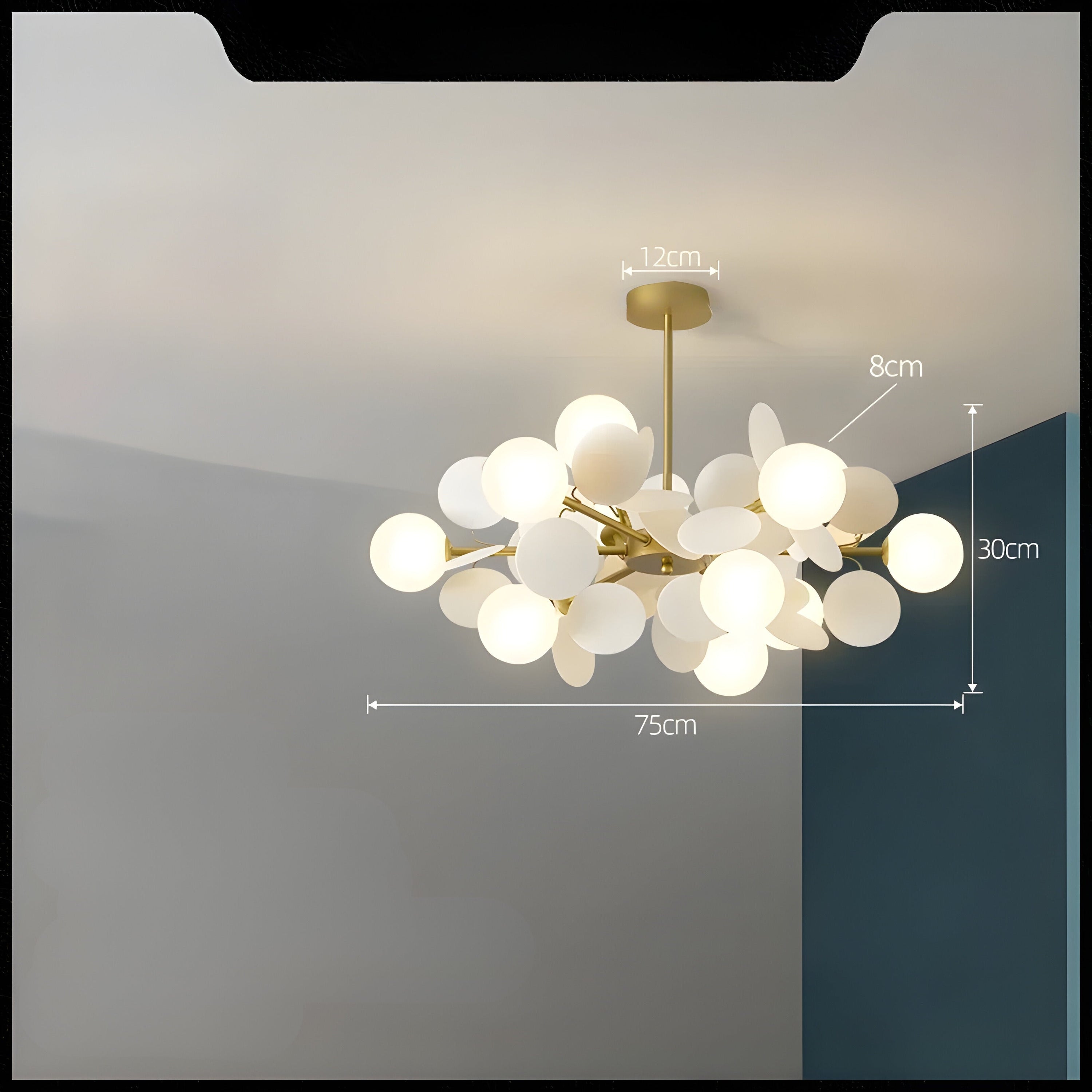 Elegante Glas Hanglamp - GlossyDream Decoratie voor Elke Ruimte