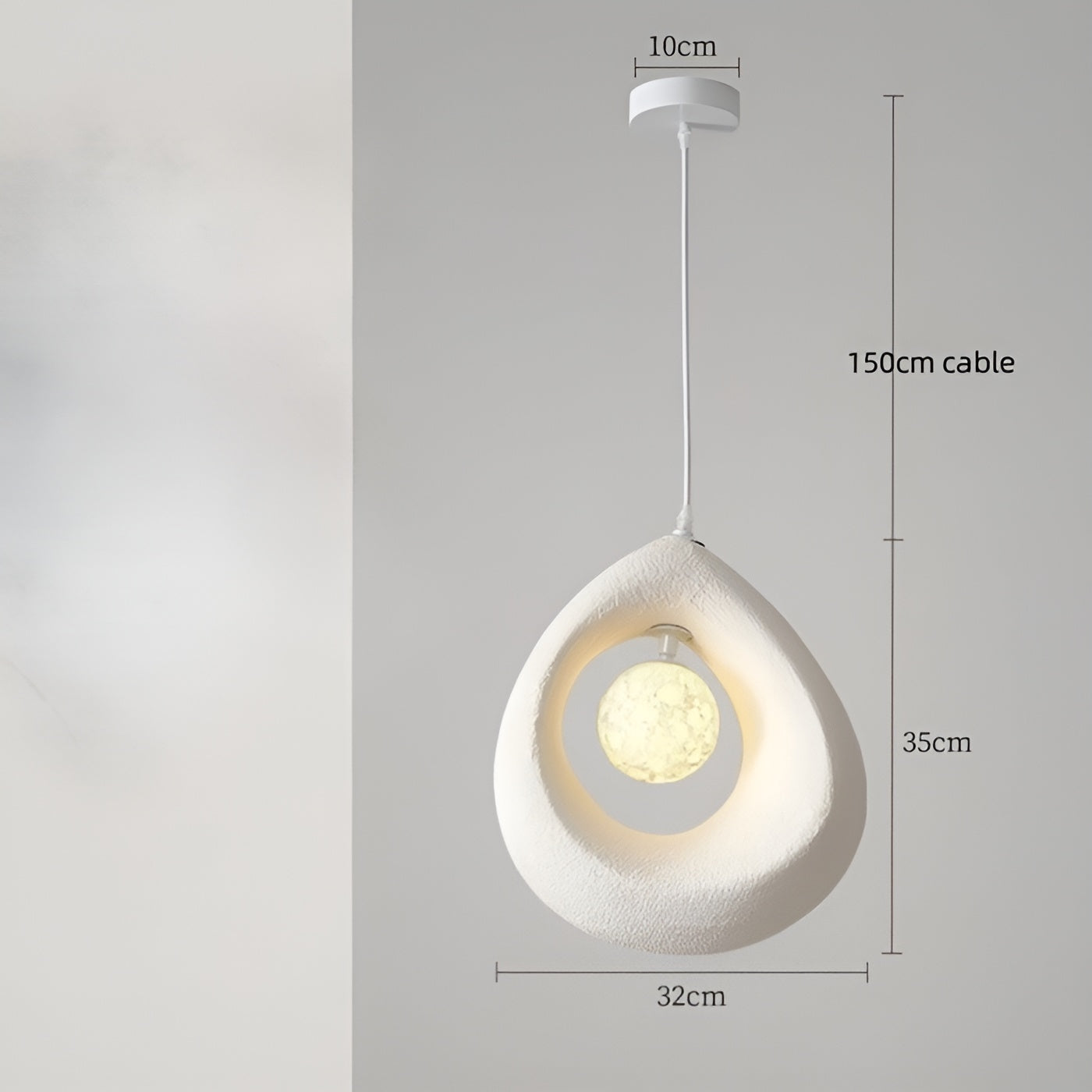 NordicLuxe Wabi Sabi Hanglamp - Elegant en Minimalistisch Design