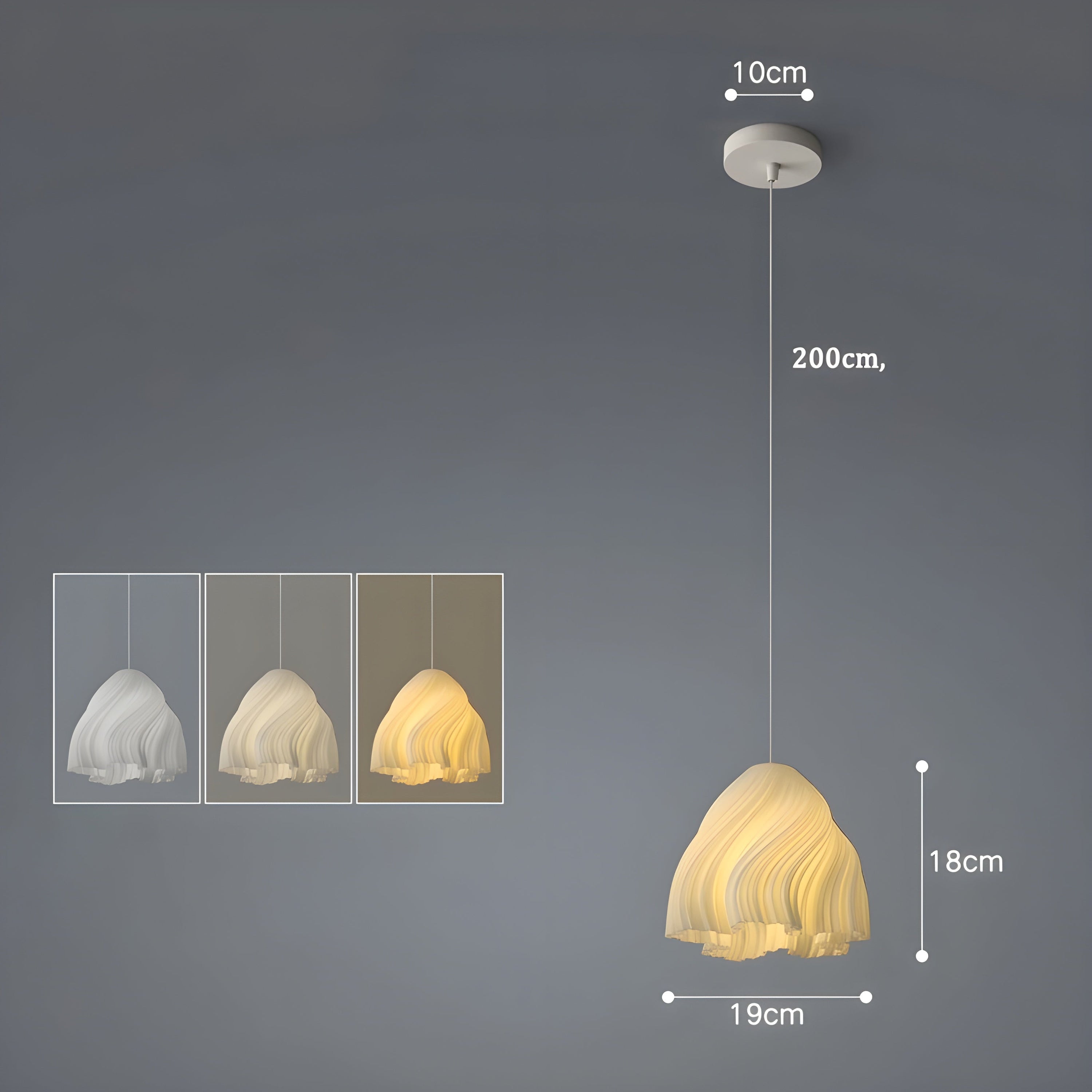 FloraBloom 3D-Geprinte Hanglamp - Unieke Noordse Bloem
