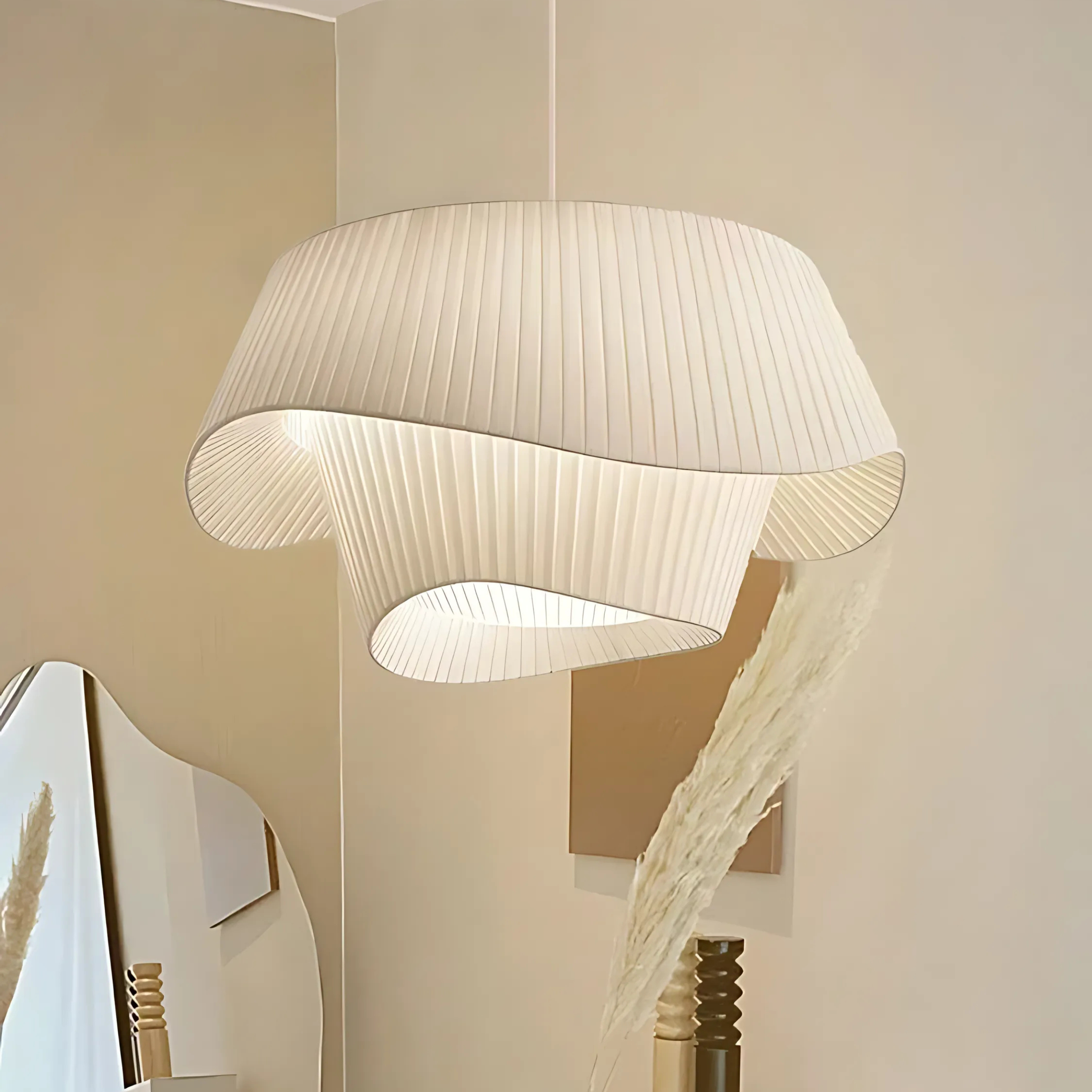 Moderne Zeil Hanglamp - Stijlvolle Japandi Stijl