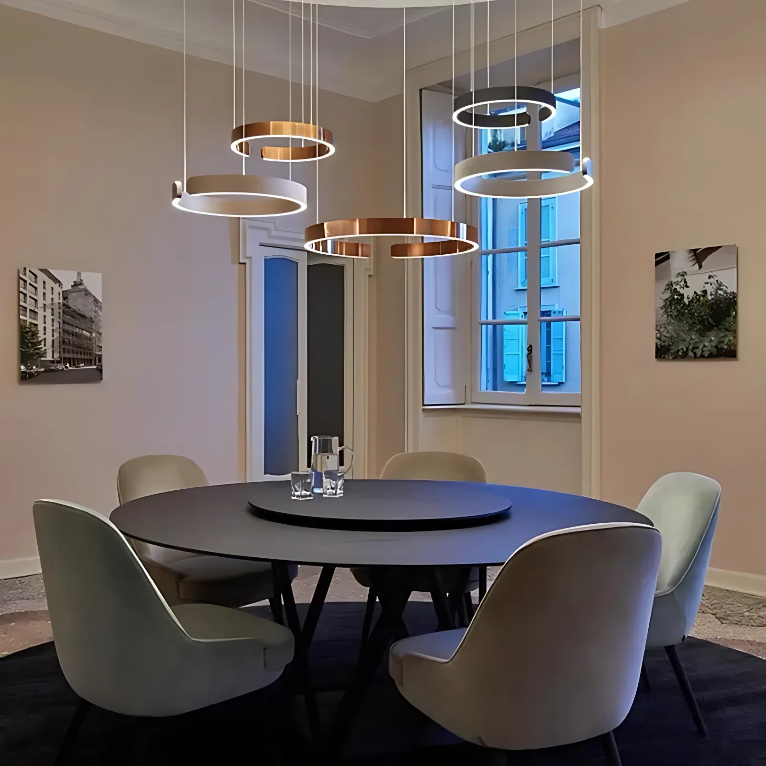 Moderne Strakke Halo Hanglamp