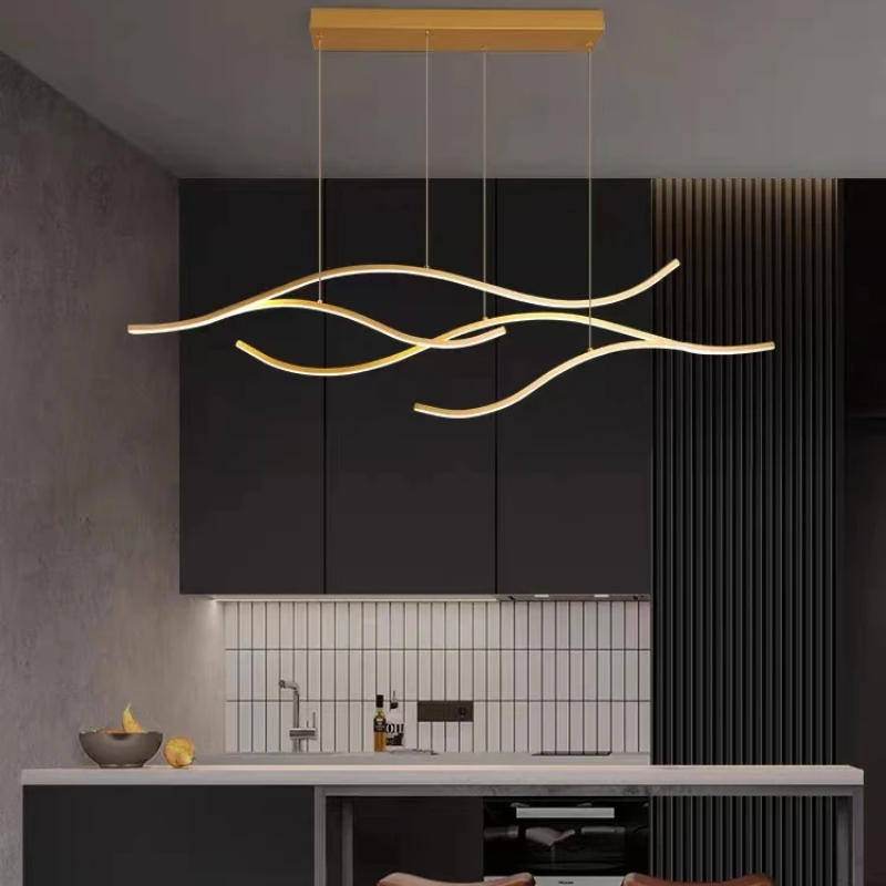 Moderne LED Wave Hanglamp - Dimbaar