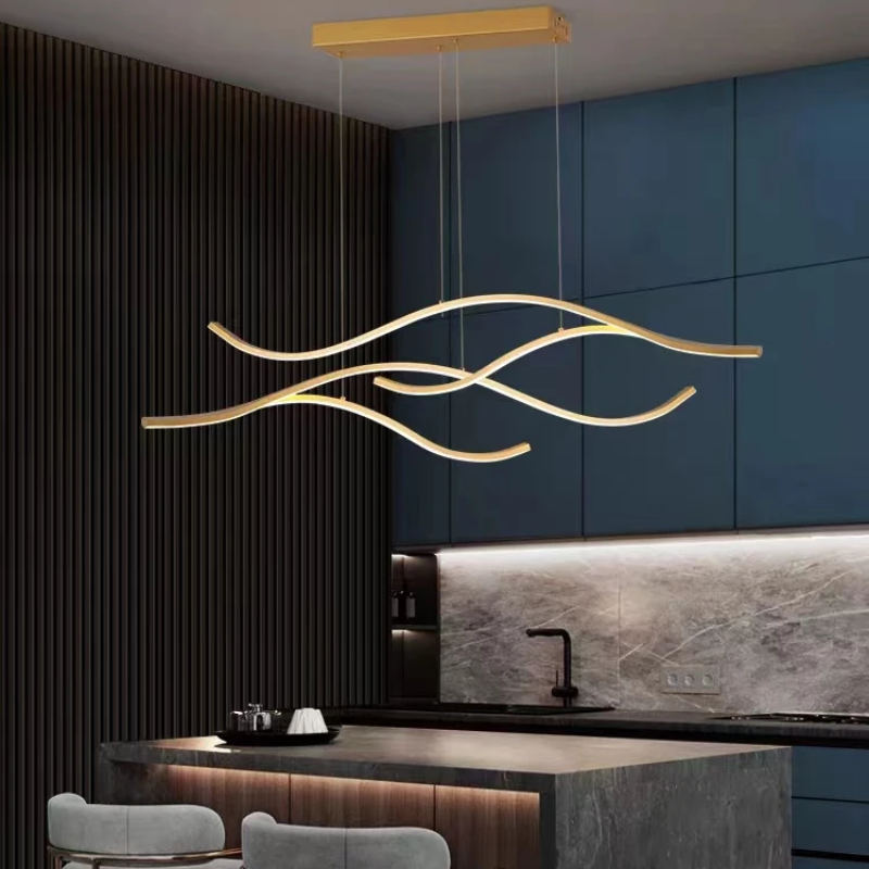 Moderne LED Wave Hanglamp - Dimbaar
