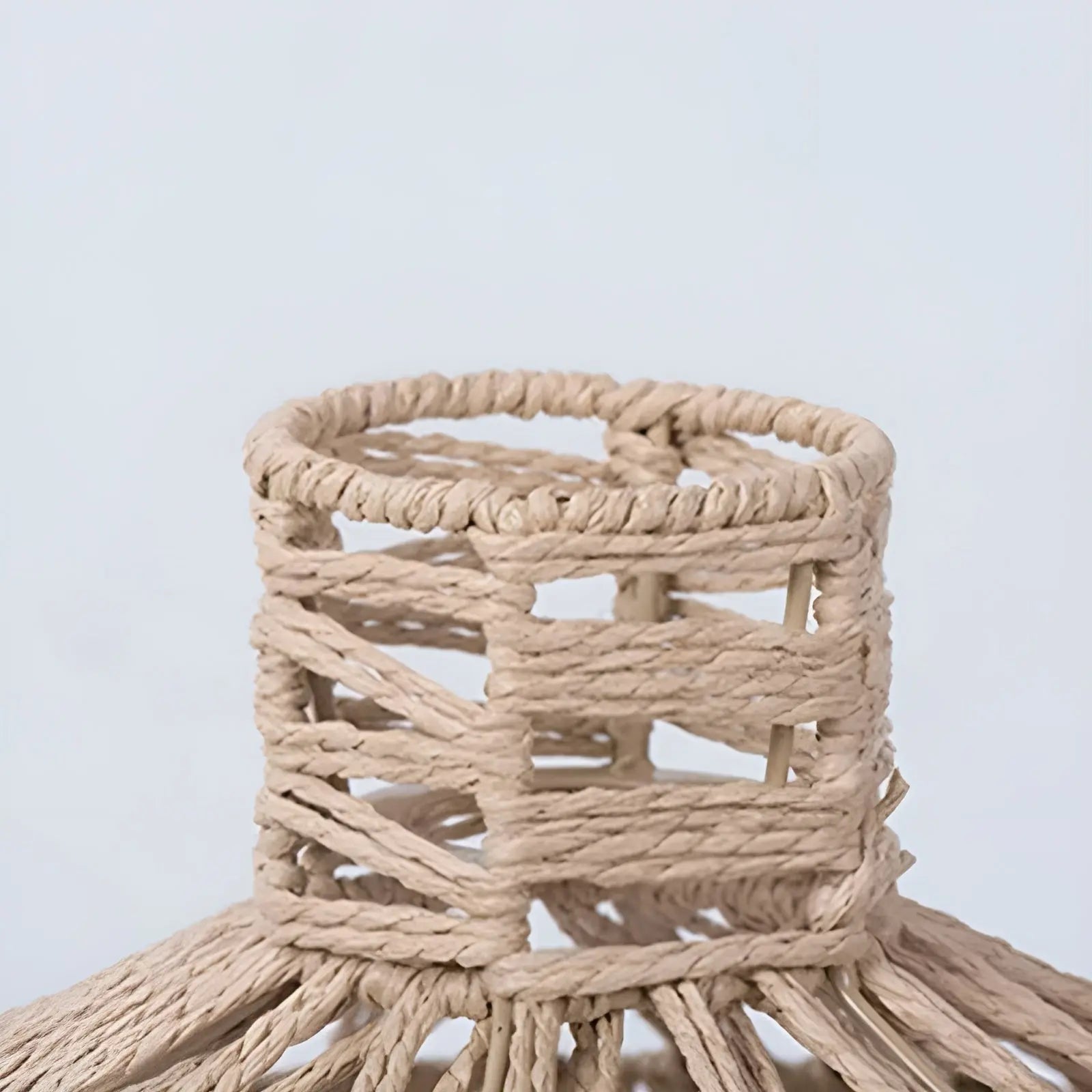 Vintage Rotan Lamp - Handgeweven Antieke Sfeerlicht