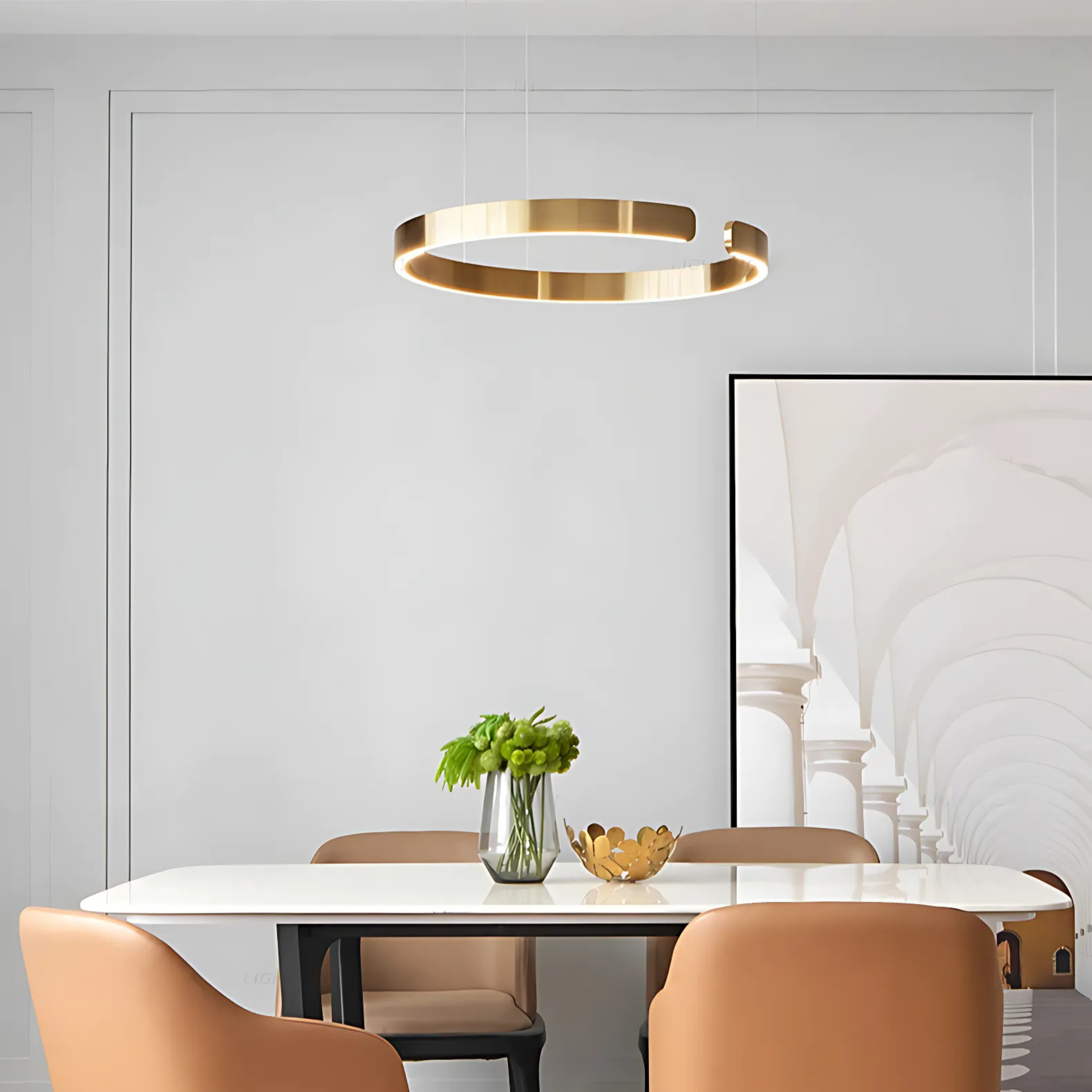 Moderne Strakke Halo Hanglamp