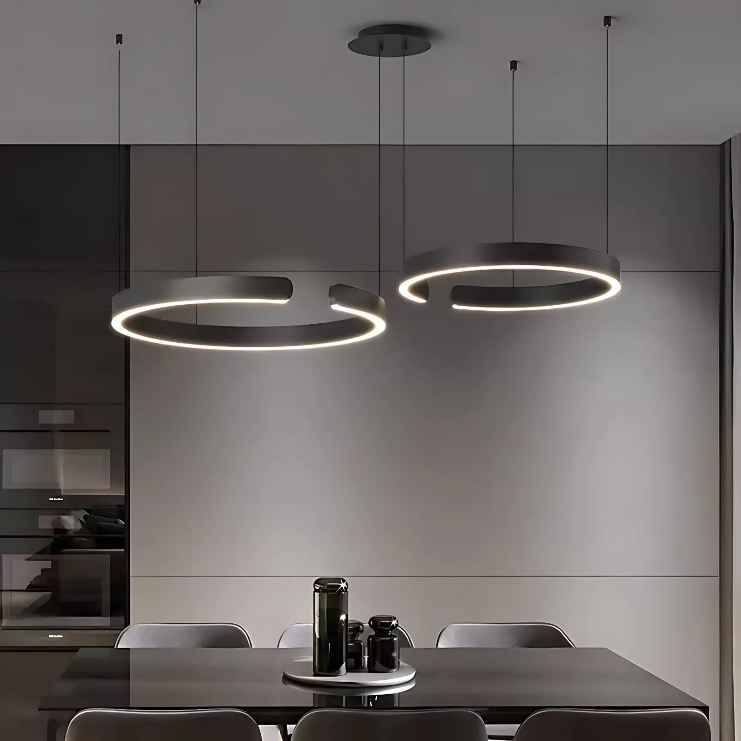 Moderne Strakke Halo Hanglamp